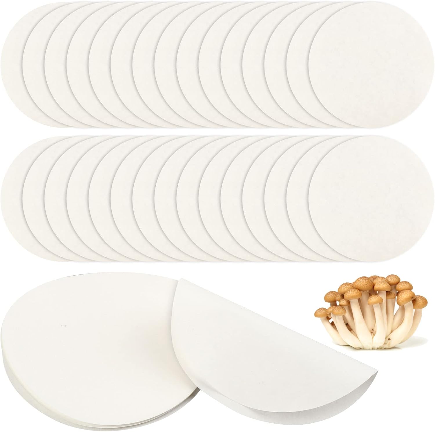 gyepin 100 Pieces Synthetic Filter Paper Stickers 90 mm