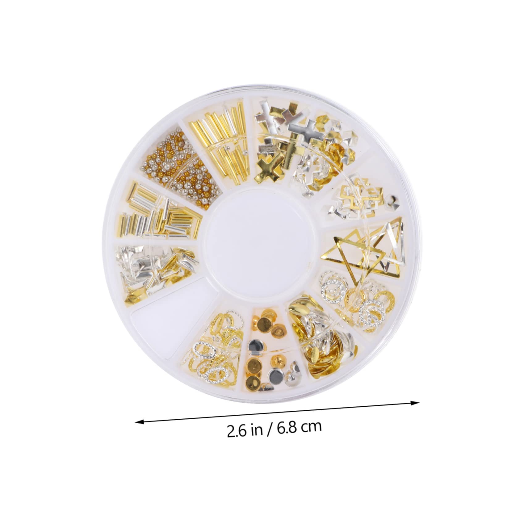 VICASKY 4 set Set Accessori Per Unghie Per Unghie Borchie Per Unghie Decorazioni Per Nail Art Ciondoli Per Unghie Accessori Per Unghie Decorazioni Per 9 scatole*4