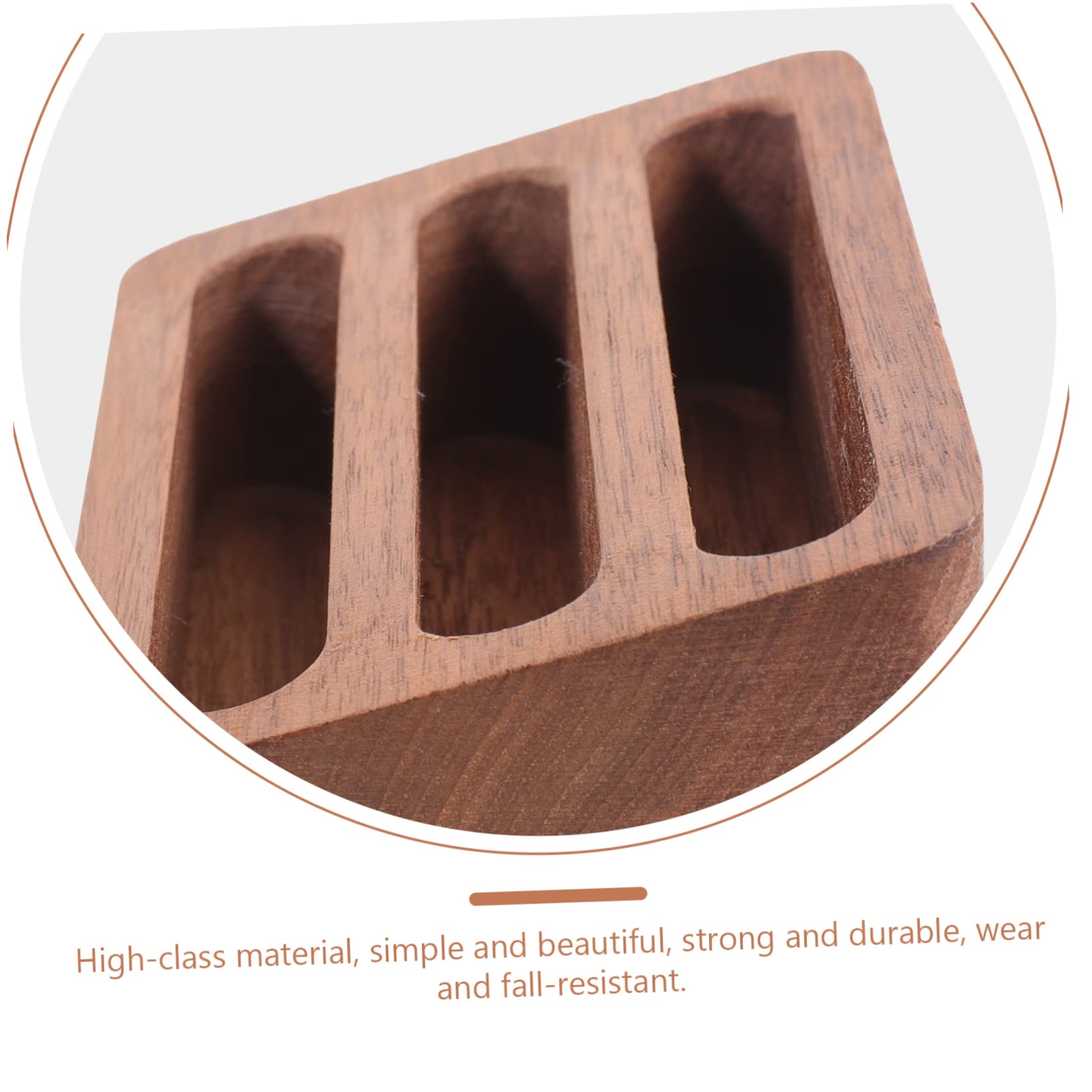 2 Piezas Tarjetero De Madera Arriba Titular Del Nombre Expositor De Tarjetas De Visita Soportes Superficie De La Mesa Pararse Refuerzo Titular De Múltiples Tarjetas De Visita Juego