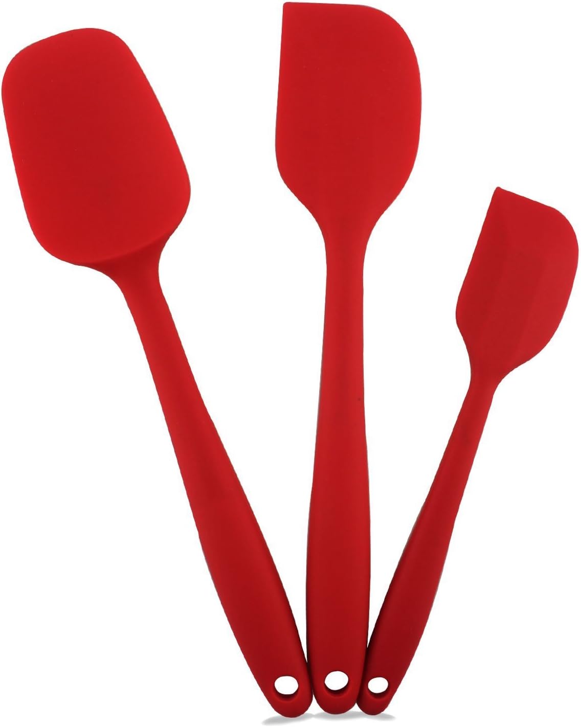 HornTide 3Piece Silicone Spatula Spoonula Kit Flexible Large Spatula/Small Spatula