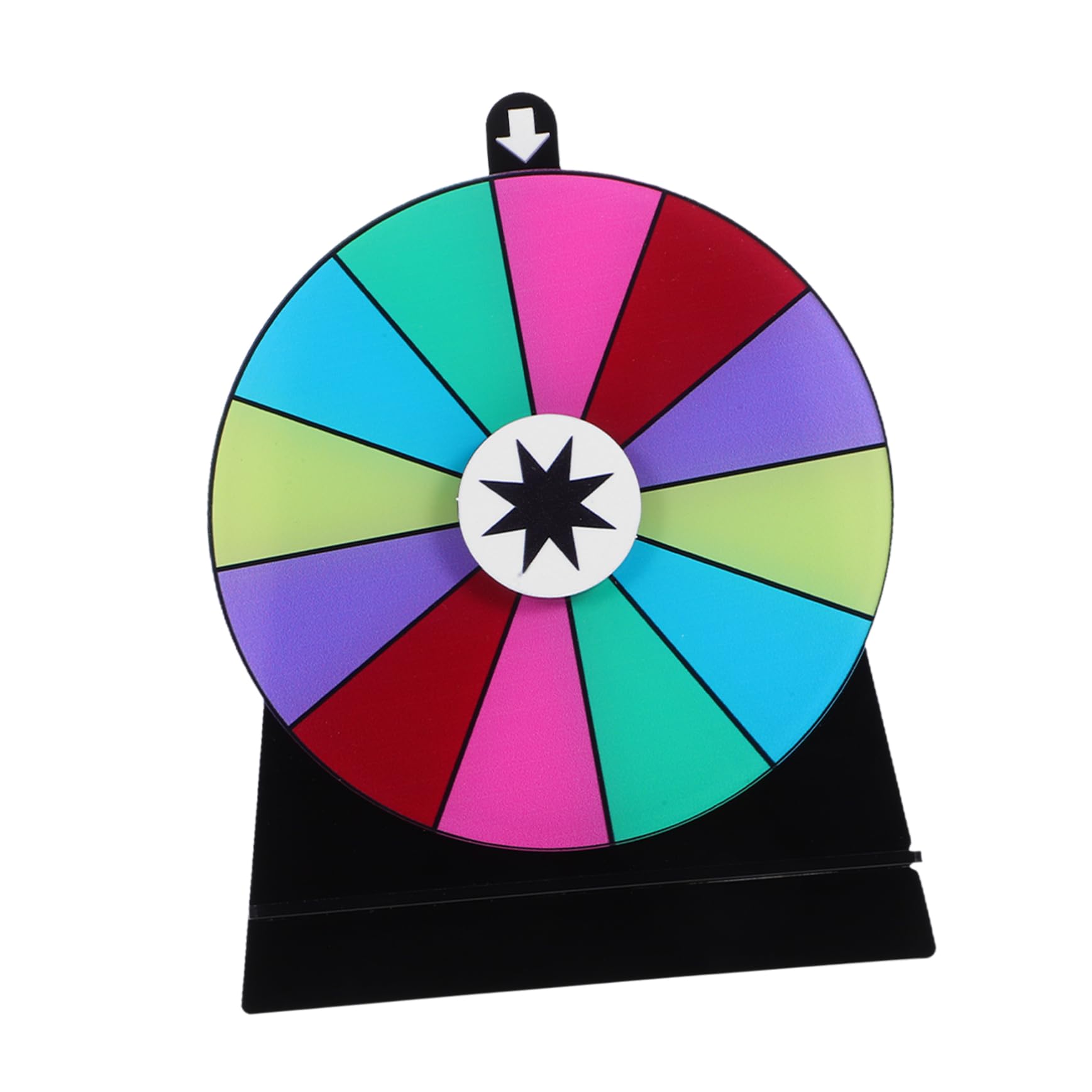 ULDIGI Interactive Party Game Wheel with 12 Slots Rotating Prize Wheel Spinner Stand for Wedding Birthday Carnival