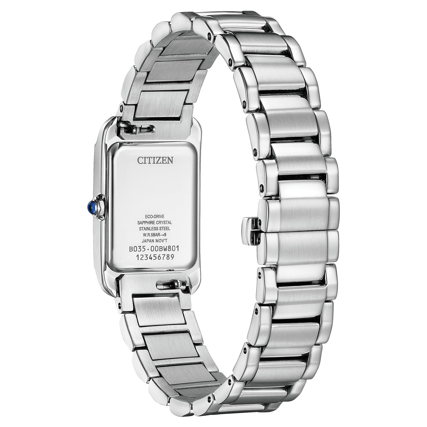 CITIZEN Orologio da donna con cinturino in acciaio inox Eco-Drive solare numeri romani