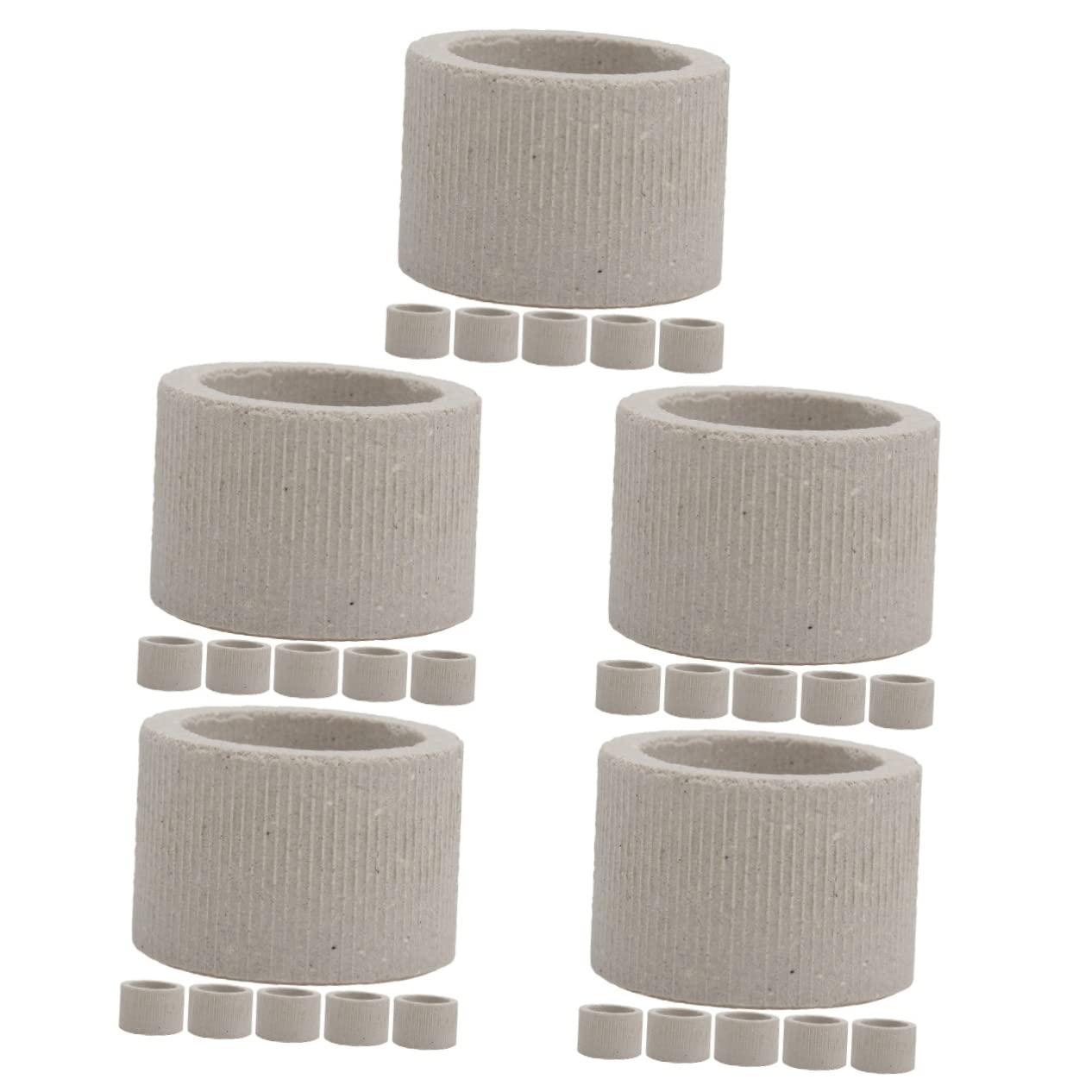 30 Piezas Anillo Fijo Acuático Sustrato De Acuario para Plantas De Agua Dulce Plantar Rocas Viva Titular De La Planta del Acuario Plantas Acuáticas Cerámica Accesorio