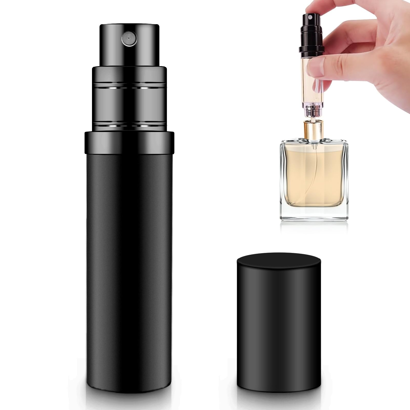 Flacon Parfum Rechargeable Vintage – Petit Flacon En Verre Et Métal Pour Huiles Essentielles, Déco Et Voyage