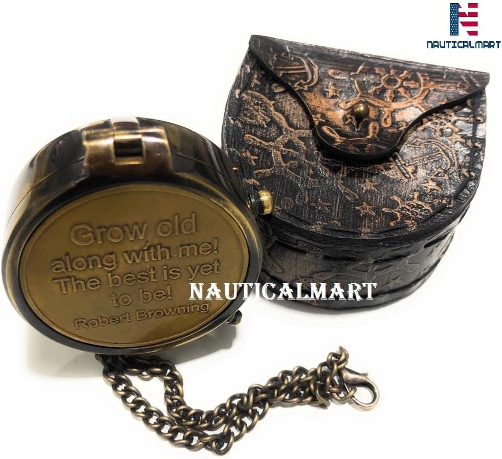 Grow Old Along with me Engraved Compass, Valentine Gift, Birthday, Long Distance, Love, Sorry, Keepsakes, Old Memories