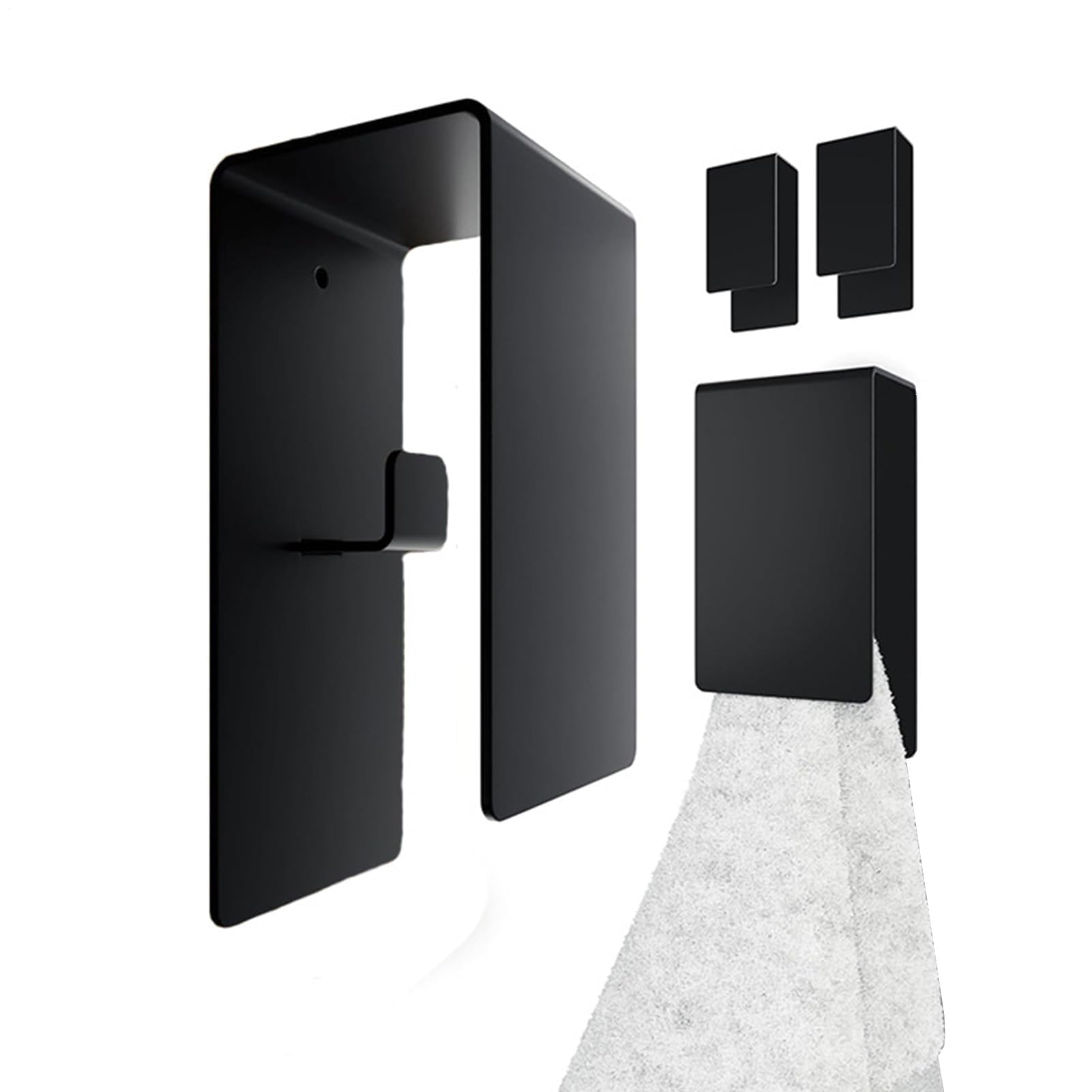 FGXHHS Bathroom Hooks - No Drill Wall-Mounted Coat Rack, Adhesive Towel Holders | Perfect for Kitchen Doors, Luffa, Cloth, RV, Apartment, Dorm, Hallway