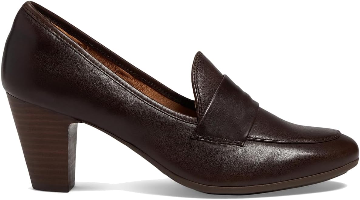 SHODENSE Women Chunky Kitten Heel Pumps Shoes Round Closed Toe Slip On Suede Penny Loafers Matte Mid Block Heels Dress Loafer Almond Toe Comfort Oxford Shoes Office Work Classic Elegant 4-11 M US - Image 4