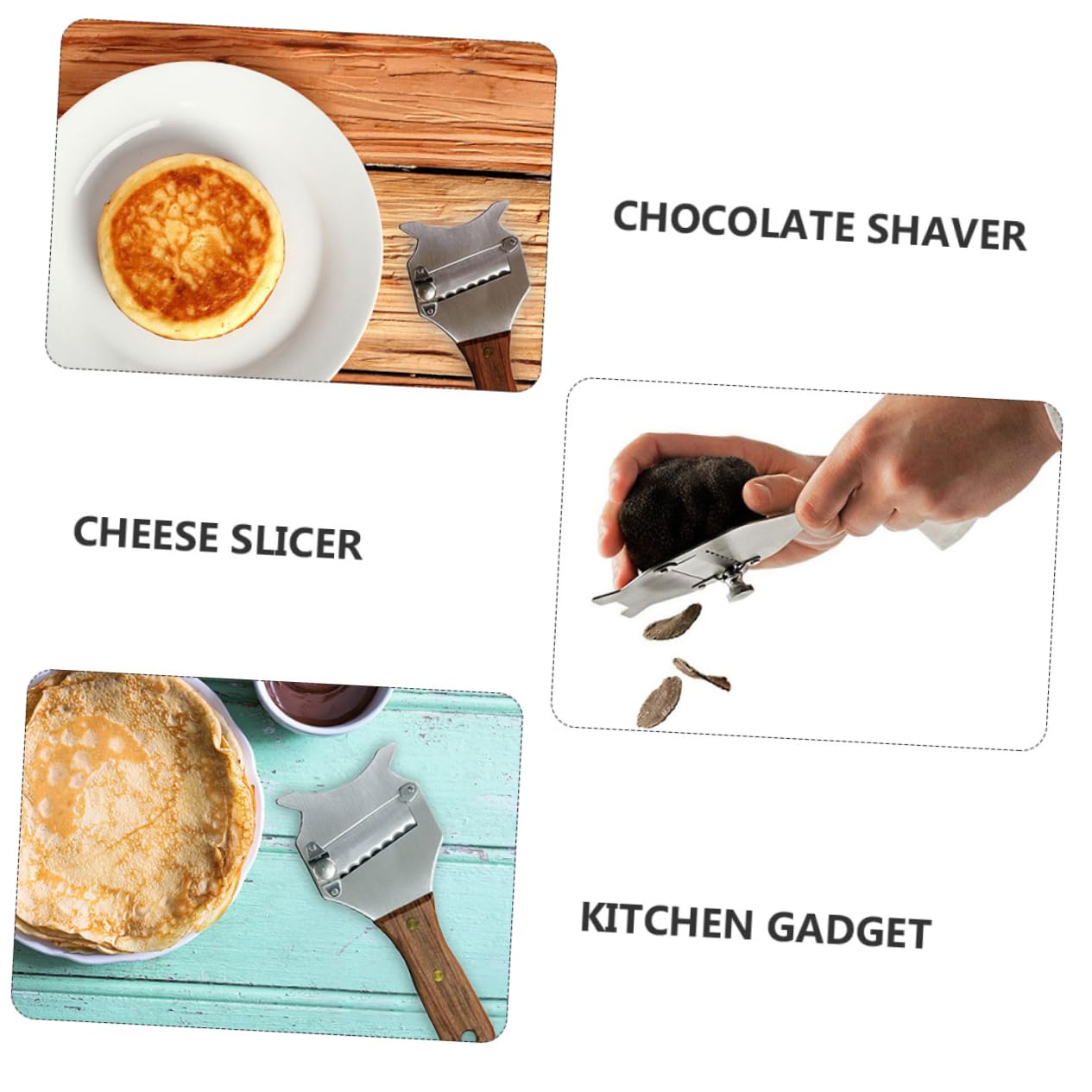 PRETYZOOM Multi-functional Metal Cheese Truffle Slicer High Performance Kitchen Tool Creative Design