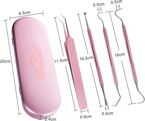 Miniatura 2 de Whaline Herramienta de vinilo adhesivo para manualidades, 4 piezas de precisión de acero inoxidable con estuche, kit de herramientas de manualidades