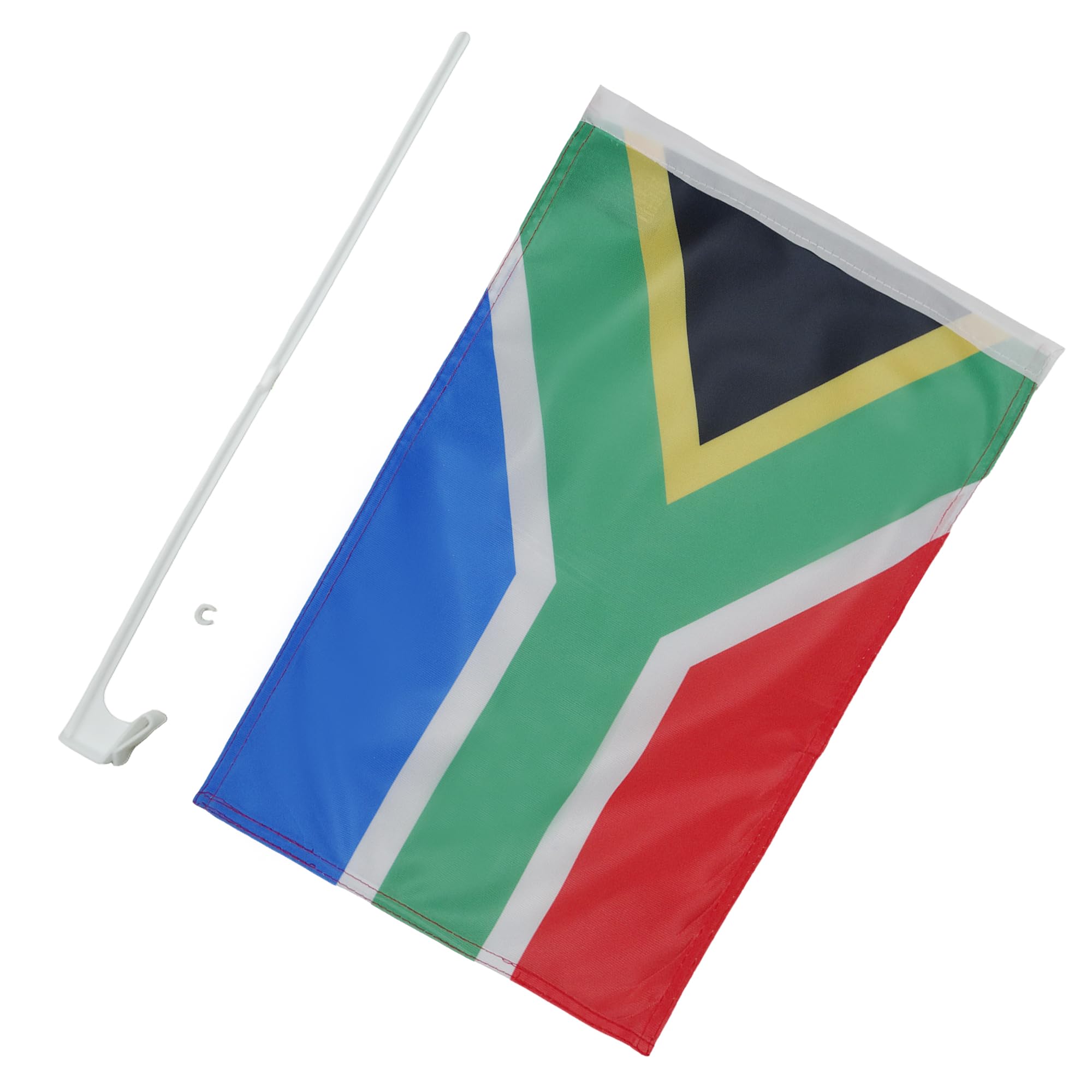 AZ FLAG South Africa Car Flag 18'' x 12'' - South African Car flags 30 x 45cm - Banner 18x12 INCHES PLASTIC STICK — view 4