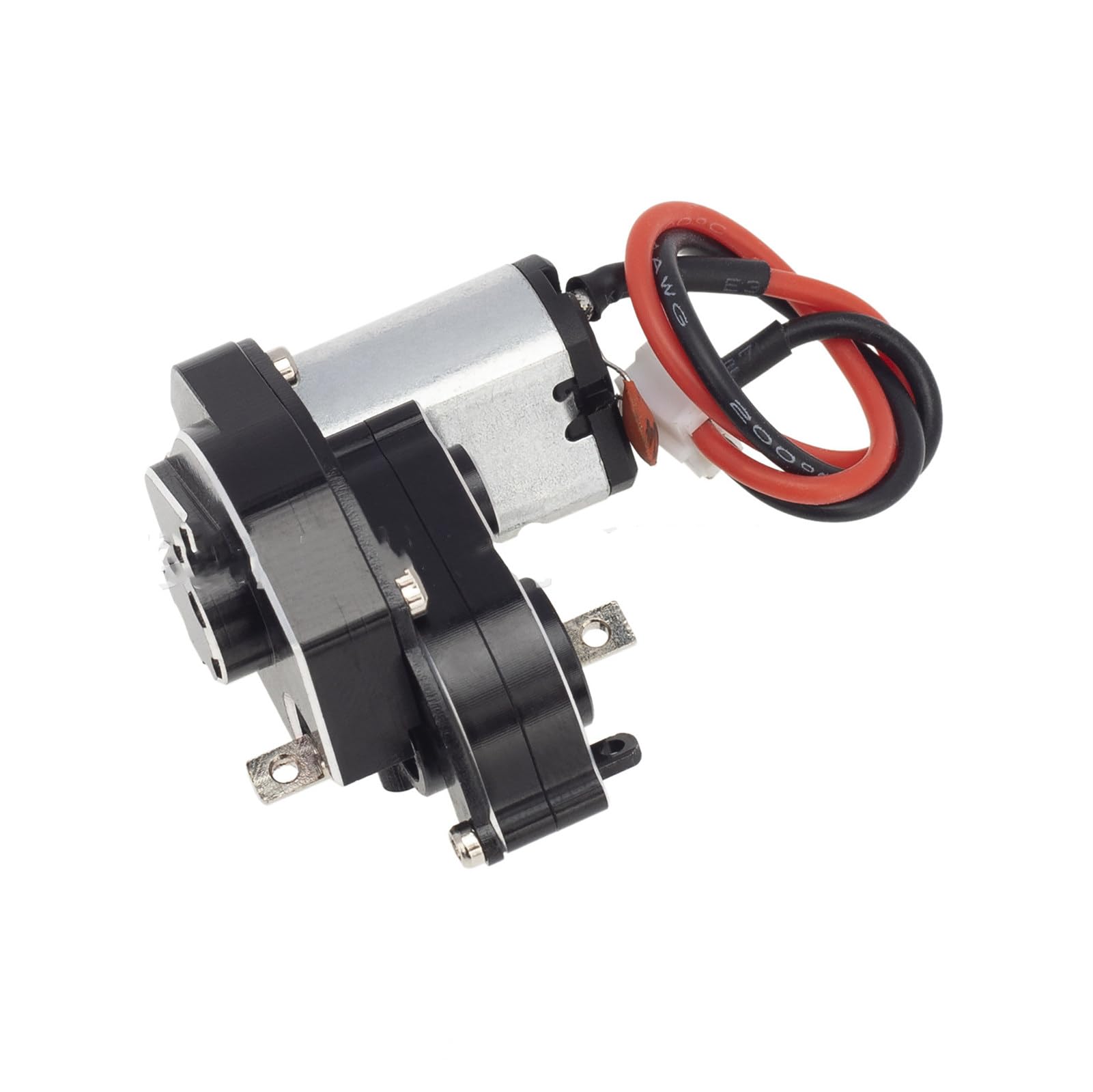 Cambio Trasmissione In Alluminio Con Ingranaggio Acciaio HD Per Axial SCX24 - Argento