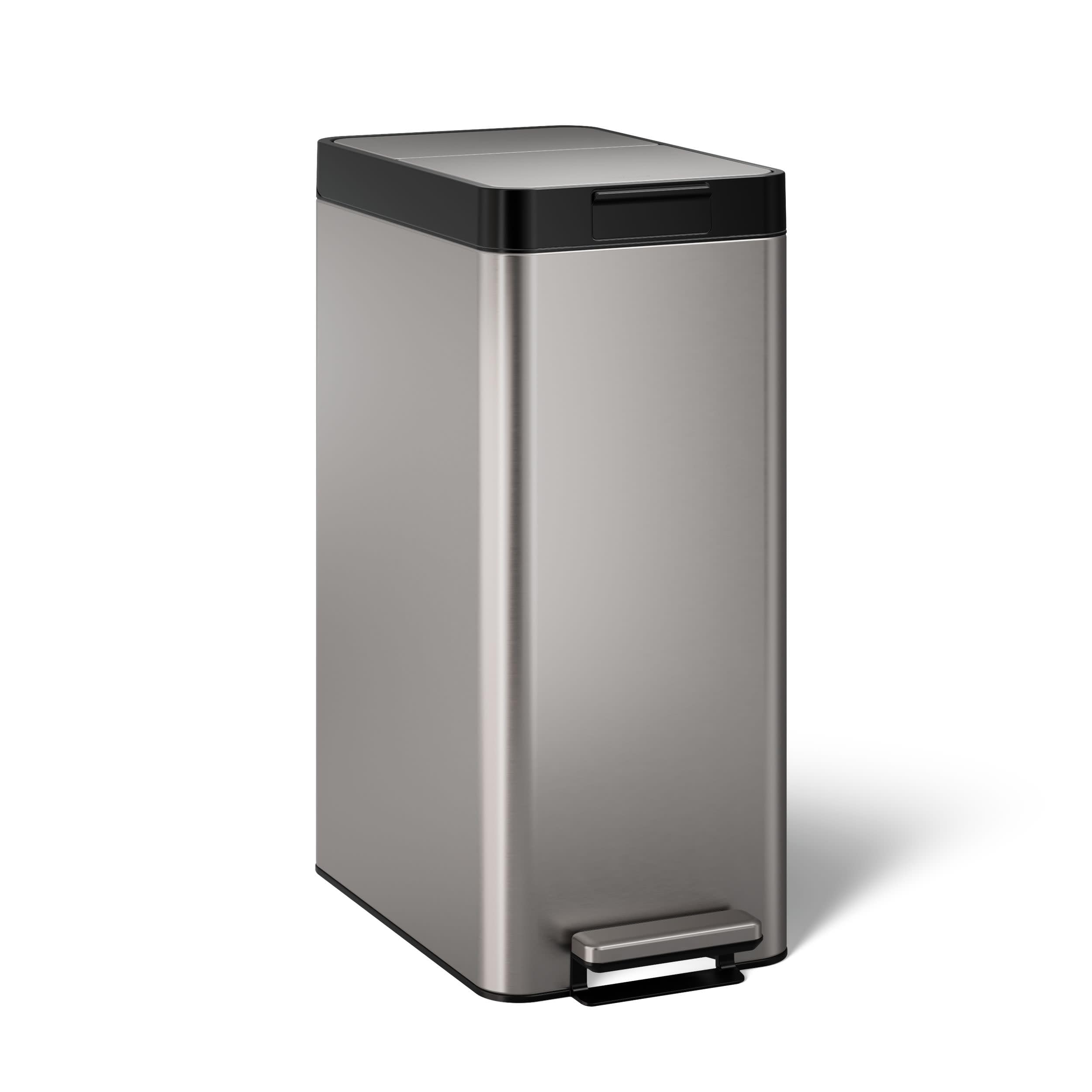 Amazon.com: Kohler 23826-ST 13-Gallon Slim Step Trash Can