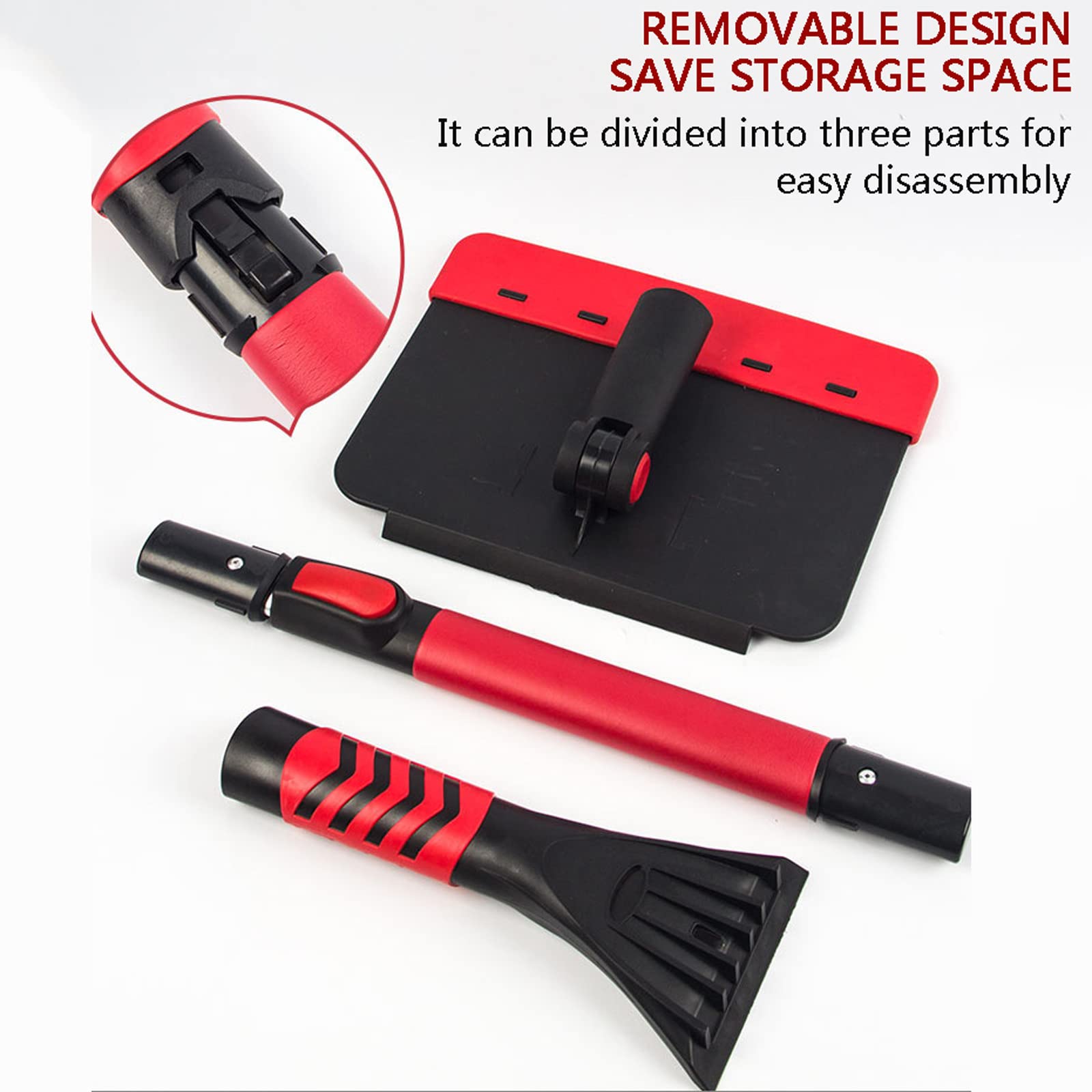 Brosse à Neige Grattoir à Glace Pelle à Neige 91,4 cm Grattoir à Glace pour Pare-Brise de Voiture, Brosse à Neige Extensible pour enlever Les Feuilles avec Scaregee pour Pare-Brise de Voiture