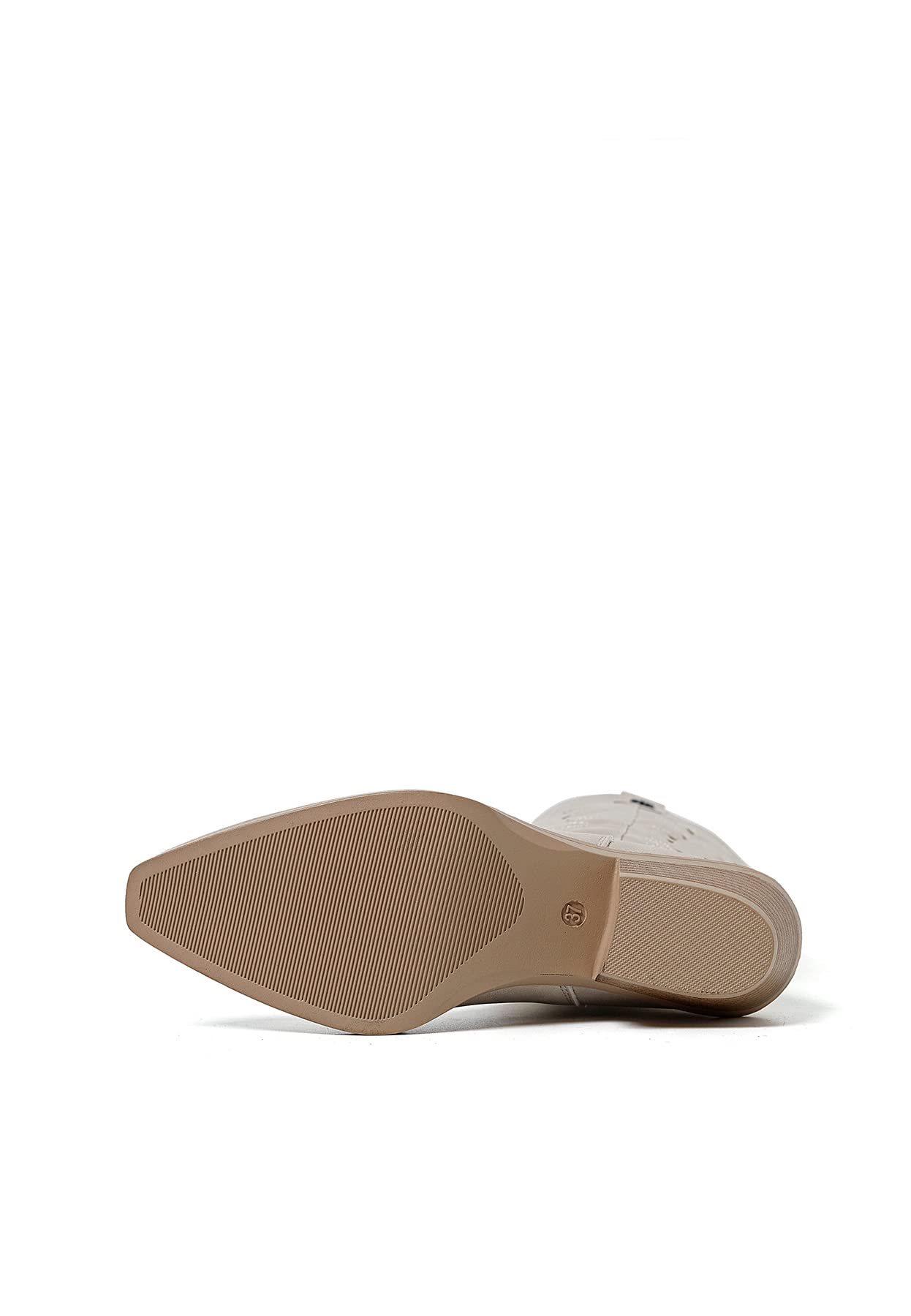 QUEEN HELENA Camperos Stivali con Tacco Western Traforati Stivaletti Texani a Punta Cowboy Donna X28-103