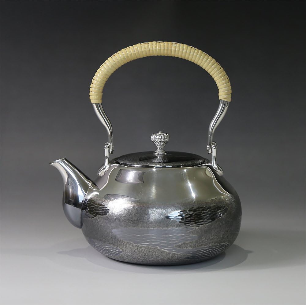 極上純銀製 六面 般若心経文彫 銅被せ銀瓶 煎茶道具 湯沸 重量 極上純銀製 六面 般若心経文彫 銅被せ銀瓶 煎茶道具 湯沸 重量