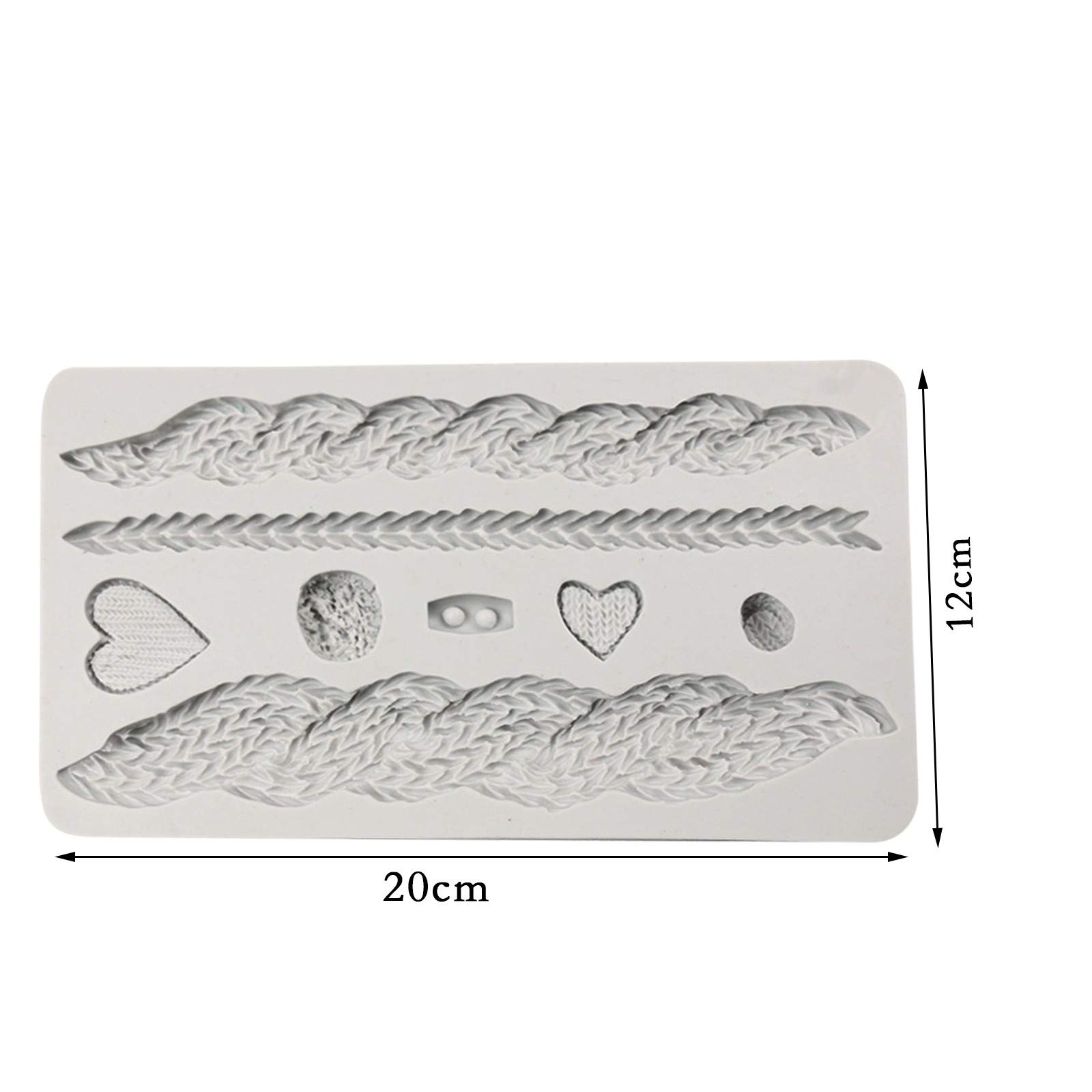 Molds Mold Fondant Cake Knitting Cake Mold Border Texture Silicone Cake Mould Small Nonstick Pan for Air Fryer