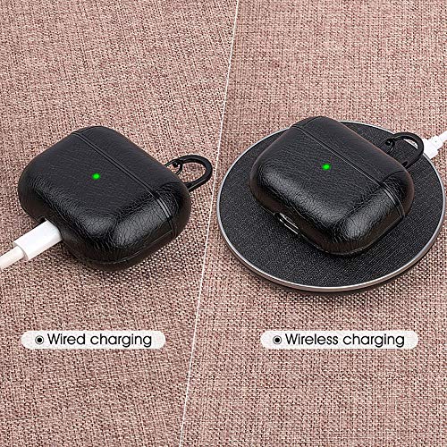 Ajcoflt Estojo de couro pu casos de capa de fone de oido sem fio compatíveis com pro caixa de fone d