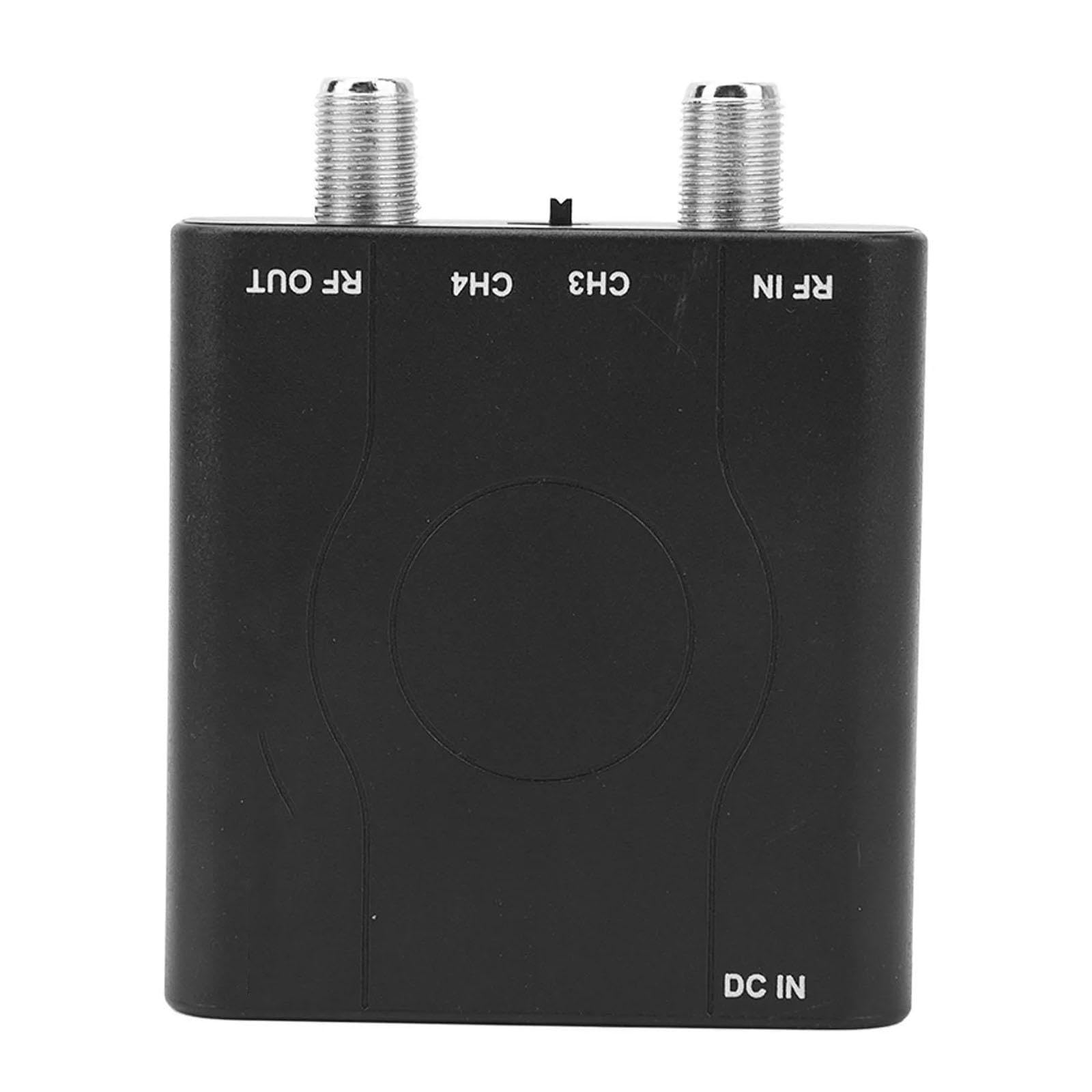 Adattatore convertitore video ad alta risoluzione, adatto per sistemi home entertainment, con adattatore modulatore di frequenza VHF controllato PLL