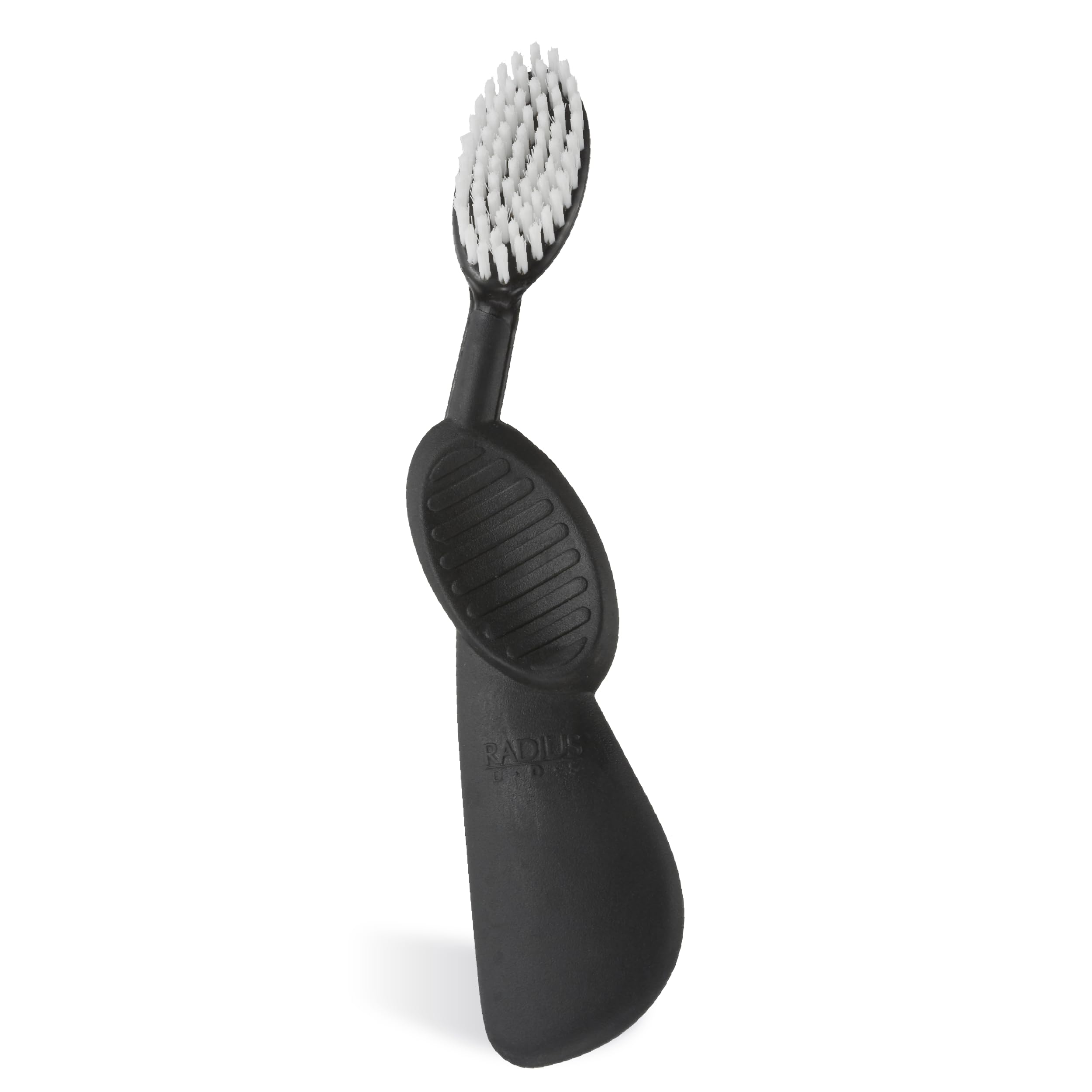 RADIUS Spazzolino da denti Flex mano destra nero/bianco 1 unità | Senza BPA e ADA accettato | Progettato per migliorare la salute delle gengive e ridurre il rischio di malattie gengivali