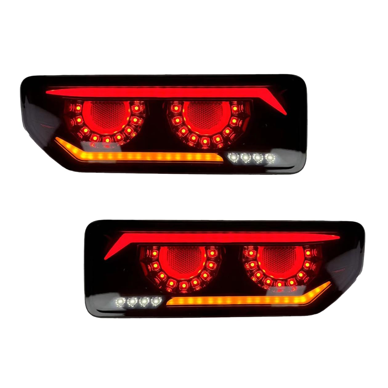 jb64 テールランプ 2個セット レッド/ブラック ランボ（LANBO）LED テールランプ レッドレンズ/インナー