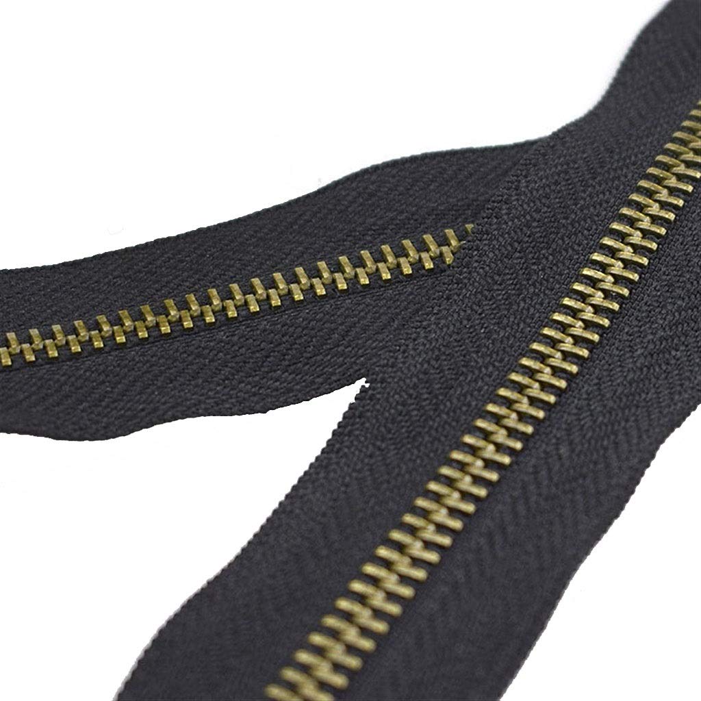 Cremallera de nailon* Reemplazo de cremallera de nailon, cierres de cremallera de extremo cerrado de nailon, 1 pieza 5# Cremalleras de doble cursor negras, 80 cm, 100 cm, 120 cm, chaqueta reversible