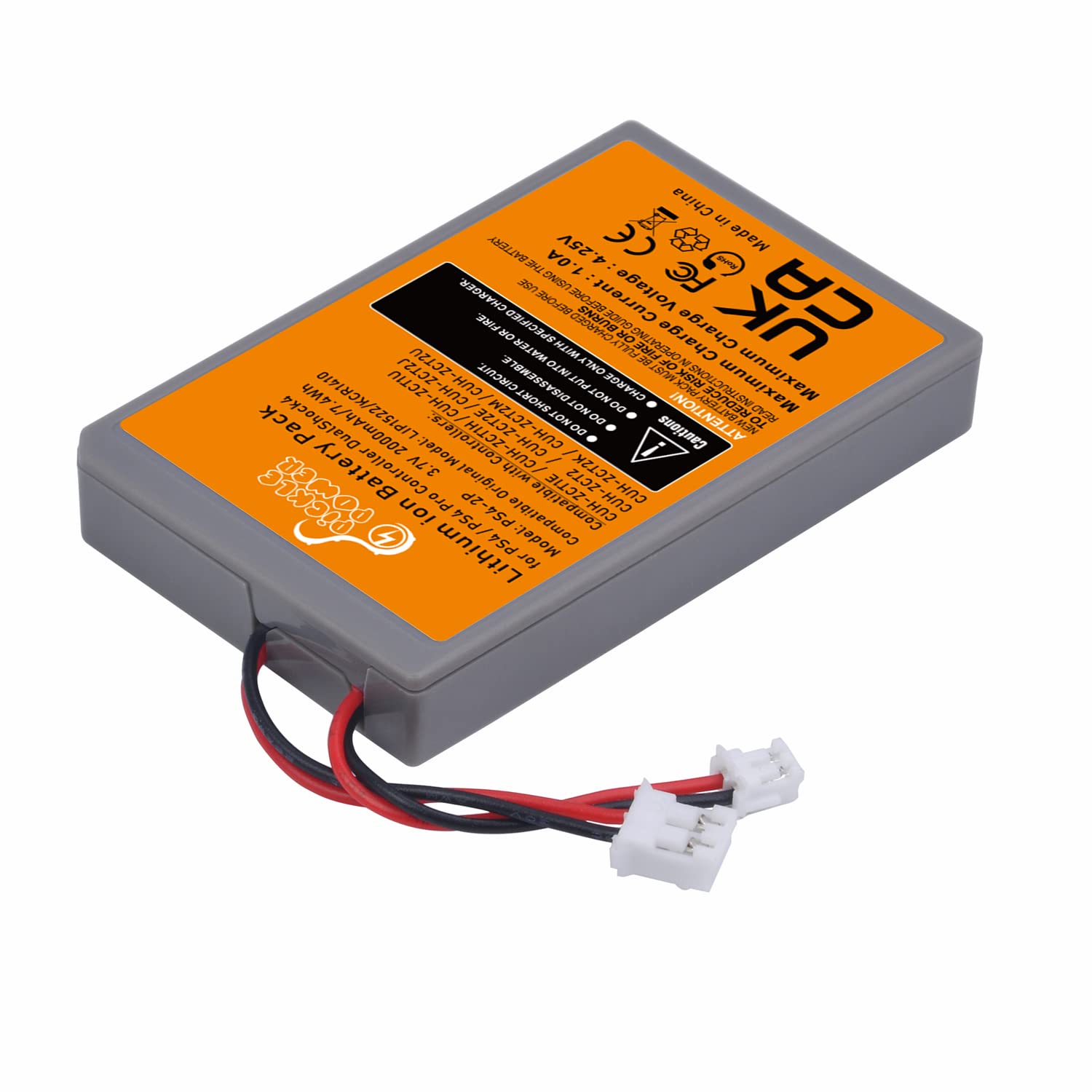 Pickle Power 2 x 2000mAh PS4 Batteria per Sony Playstation 4 Dual Shock 4 V1 V2 Controller CUH-ZCT2 CUH-ZCT2E CUH-ZCT1E CUH-ZCT1U