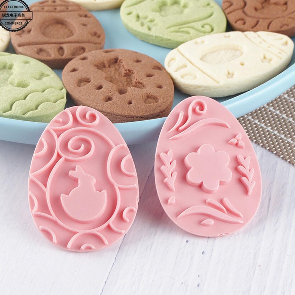 9Pcs Easter Cookie Set, Diy Biscuit for Baking, Pink Pp Material, Easy to, Ideal for Easter Desserts and