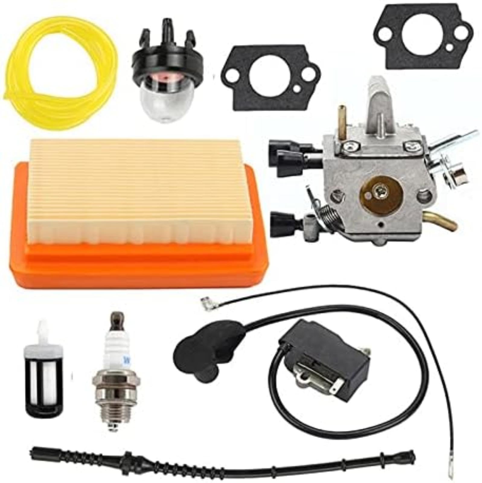 Para junta de bobina de encendido, Kit de carburador, conjunto de piezas de herramientas neumáticas, módulo de reemplazo reemplazo de bobina de encendido