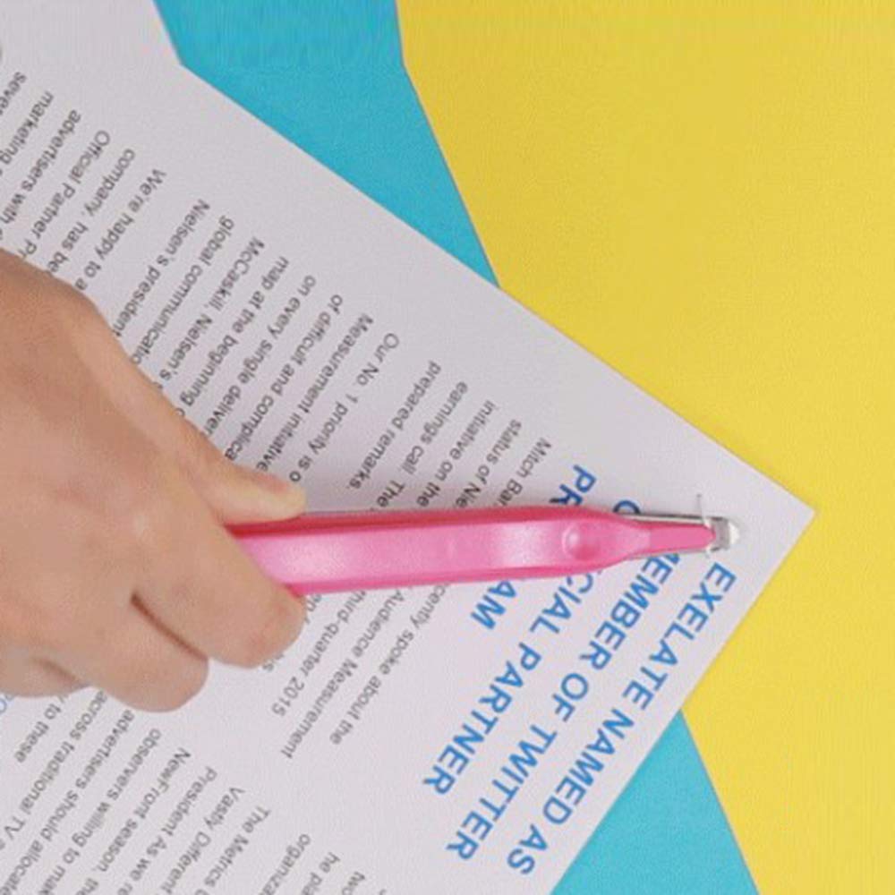 Magnetischer Klammerentferner, professionelles Werkzeug zum Entfernen von Heftklammern, für Schule, Büro und Zuhause, Grün