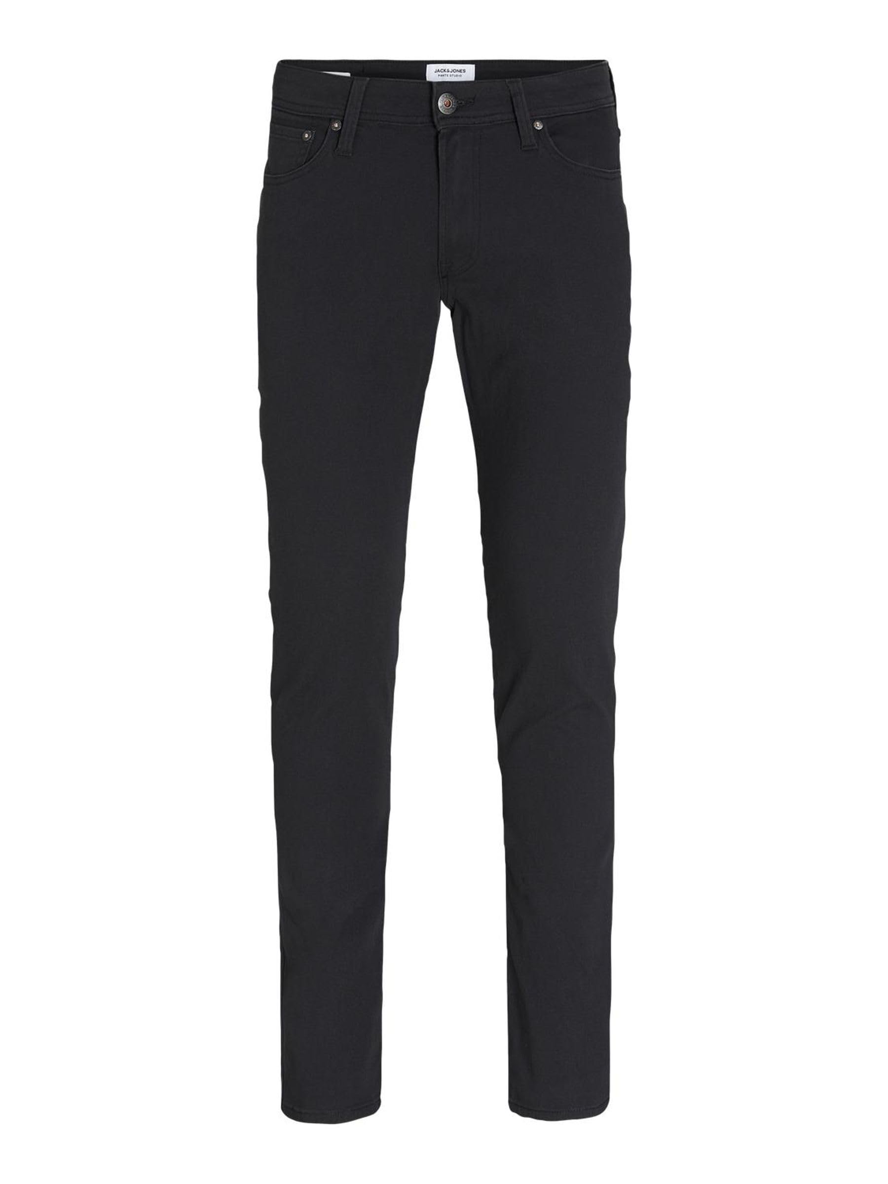 Jack & Jones Men's Black Cotton Rich Slim Fit Jeans New Look