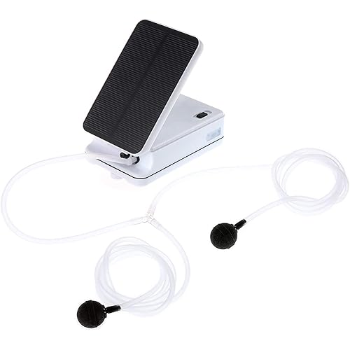 Solar Pond Pump, Air Pump, Solar Powered Pool Fish Tank Oxygenator Oxygen Aerator Air Pump Pond Kit, for Garden Fish Tank Pool Fishing Pond