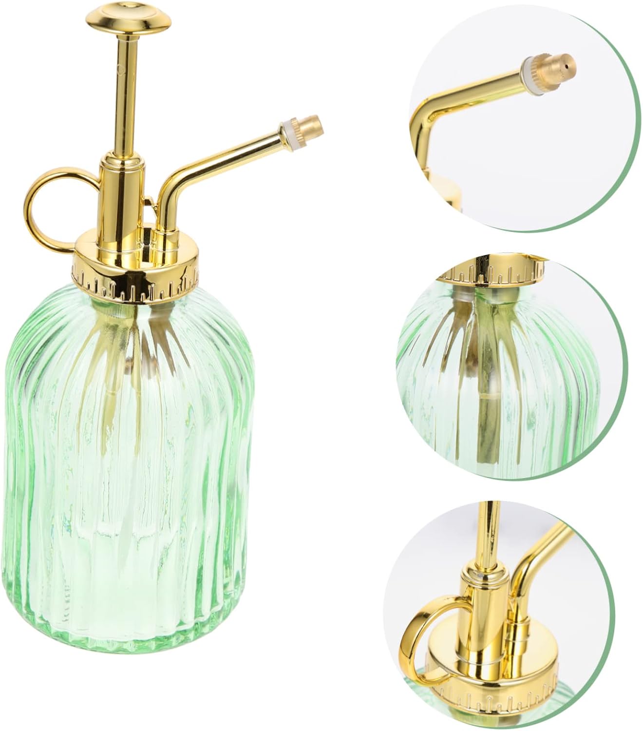 Toyvian Vintage Glass Watering Can Easy to Use for Air Plants Planter Garden Decor