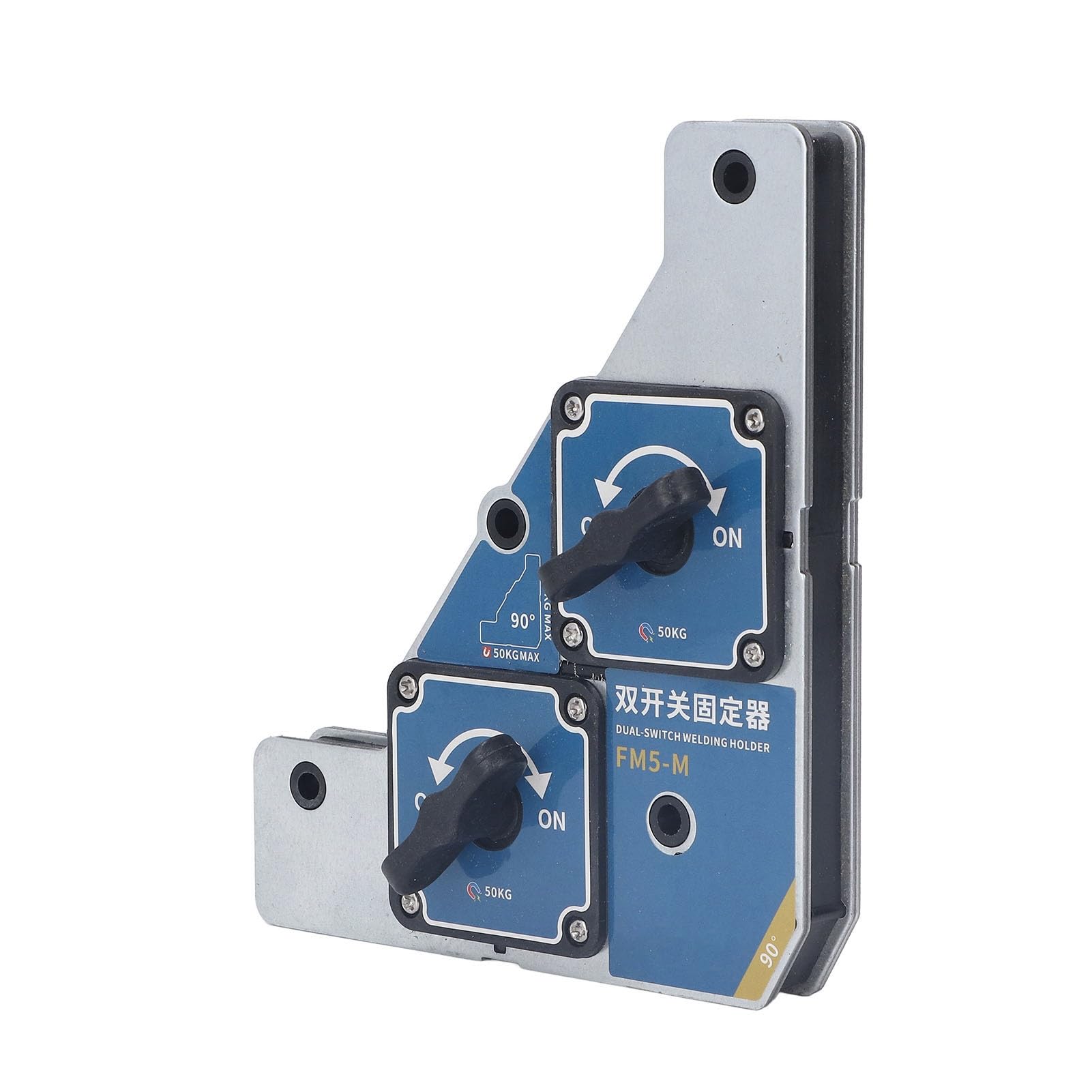 Welding Clamp, Dual Switch Welding Holder 2Pcs 90° Accurate for Steel Plate