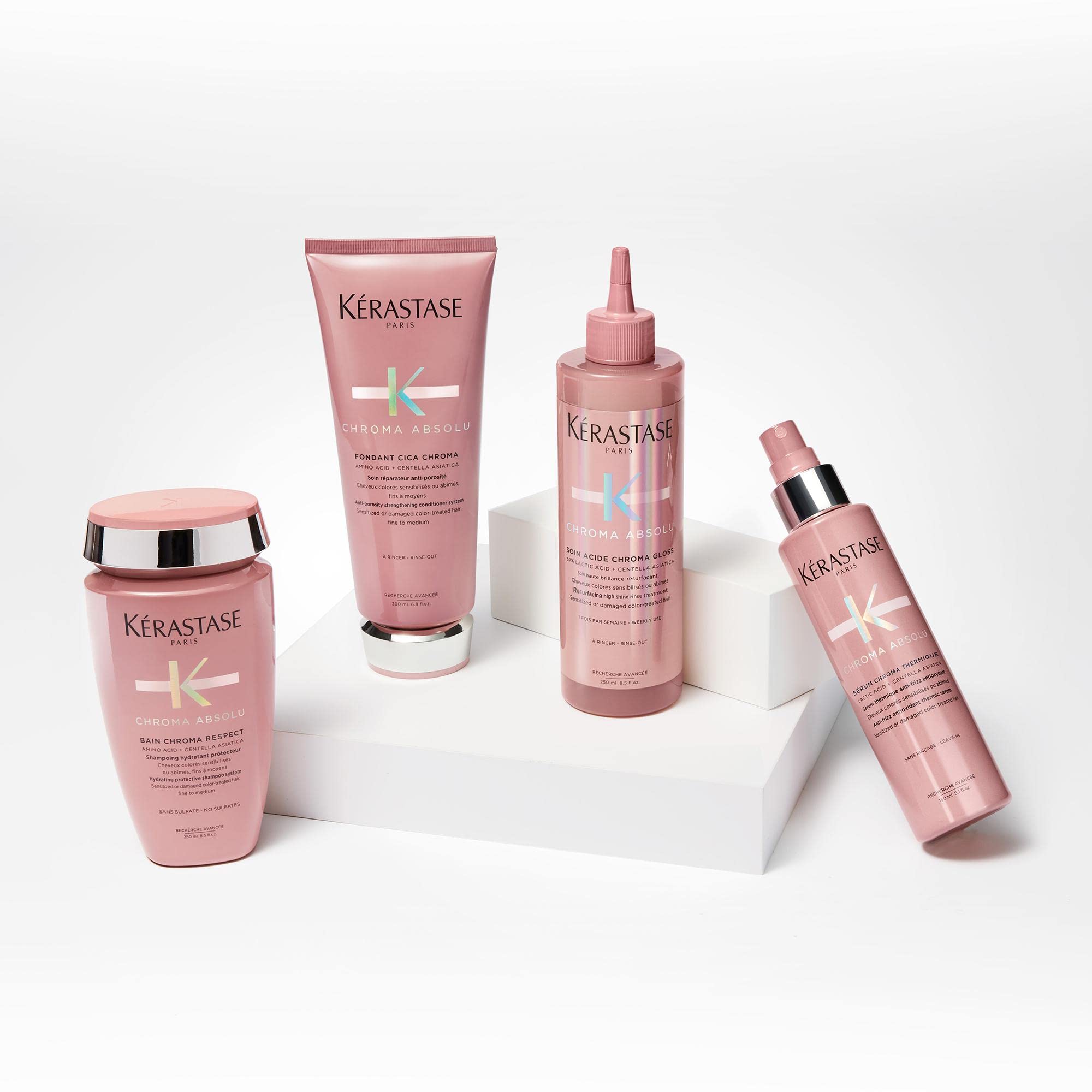 Kérastase, Chroma Absolu, Trattamento per Capelli Colorati Sensibilizzati o Danneggiati, Soin Acid Chroma Gloss, 210 ml