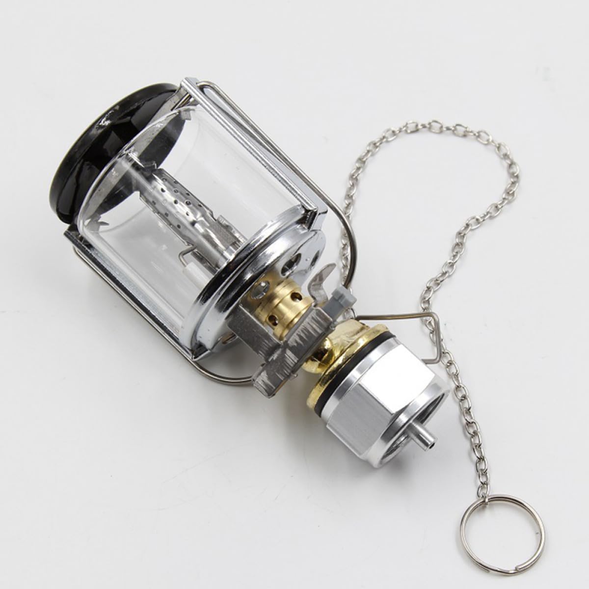 UKCOCO Lanterna da Campeggio a Gas, Lampada a Propano per Bombola Filettata Piatta, , Illuminazione per Campeggio All'aperto, Portatile