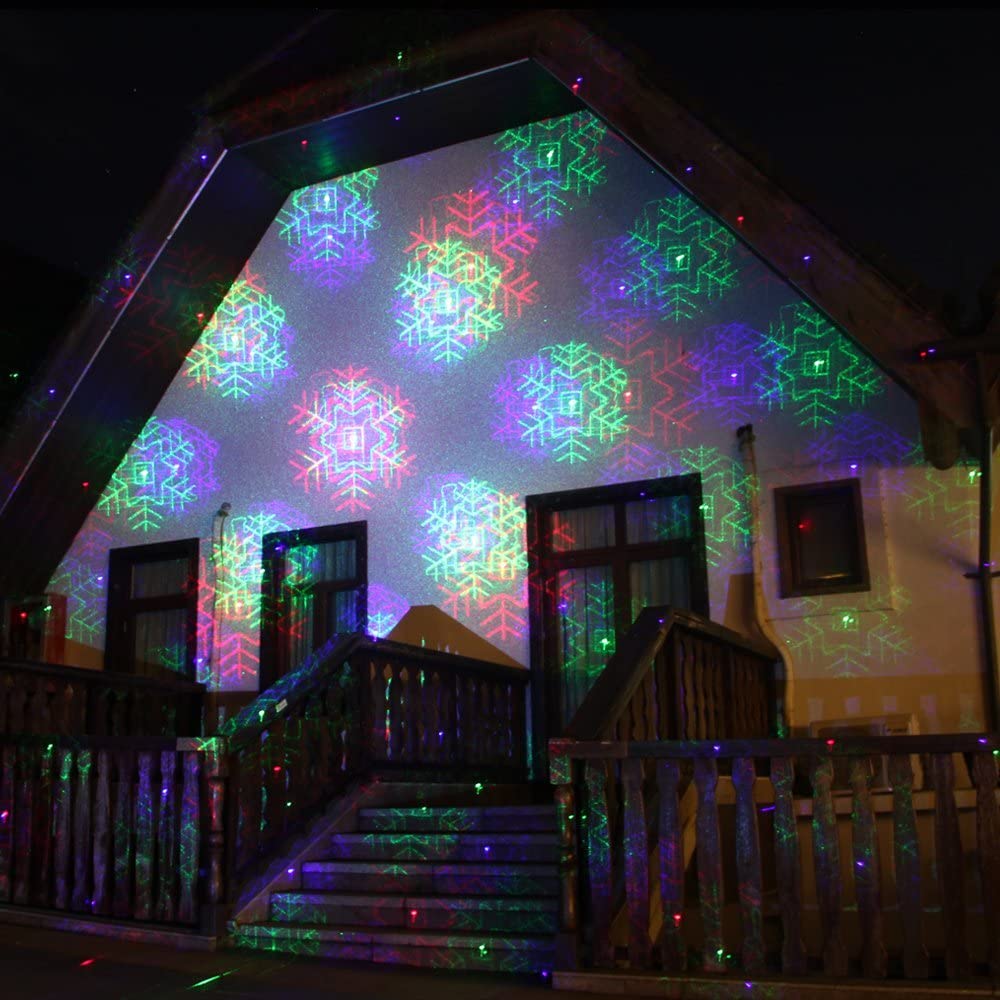 Motion Pattern Firefly 3 modèles en 1 continu 18 motifs LEDMAll RGB pour extérieur laser jardin et éclairage de Noël avec télécommande RF et kit de sécurité