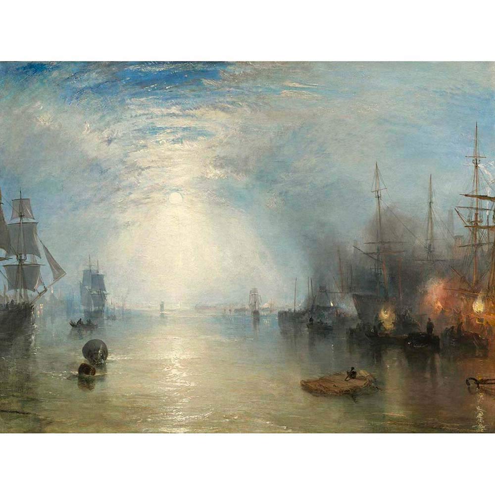 Wee Blue Coo Joseph Mallord William Turner British Keelmen Heaving Coals Art Print Poster Wall Decor 12X16 Inch