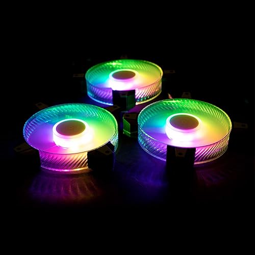 Miniatura 9 de InWin Saturn - Kit de ventilador triple RGB direccionable de 4.724 in (controlador incluido)
