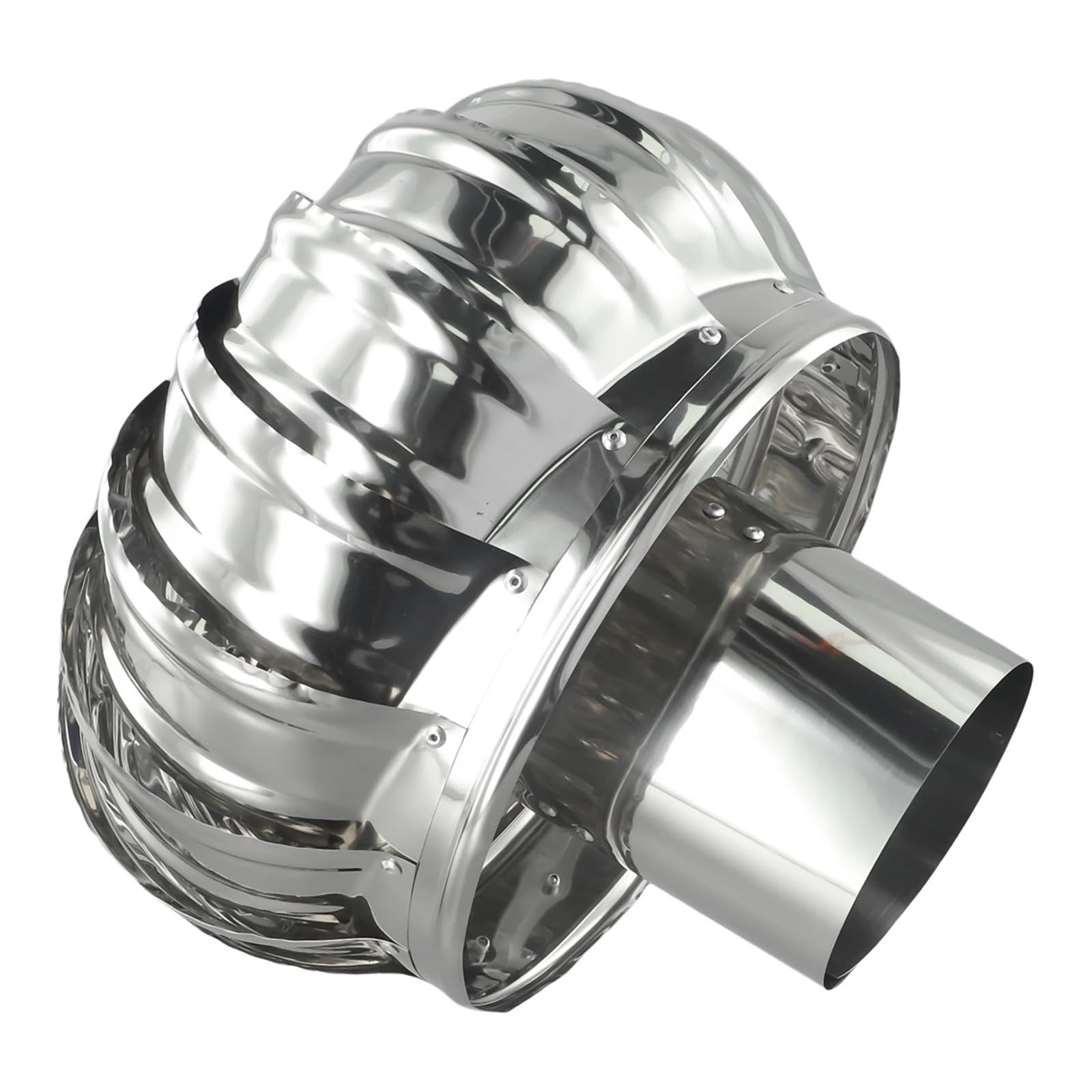 Chapeau de cheminée rotatif 160 mm en acier inoxydable pour conduit