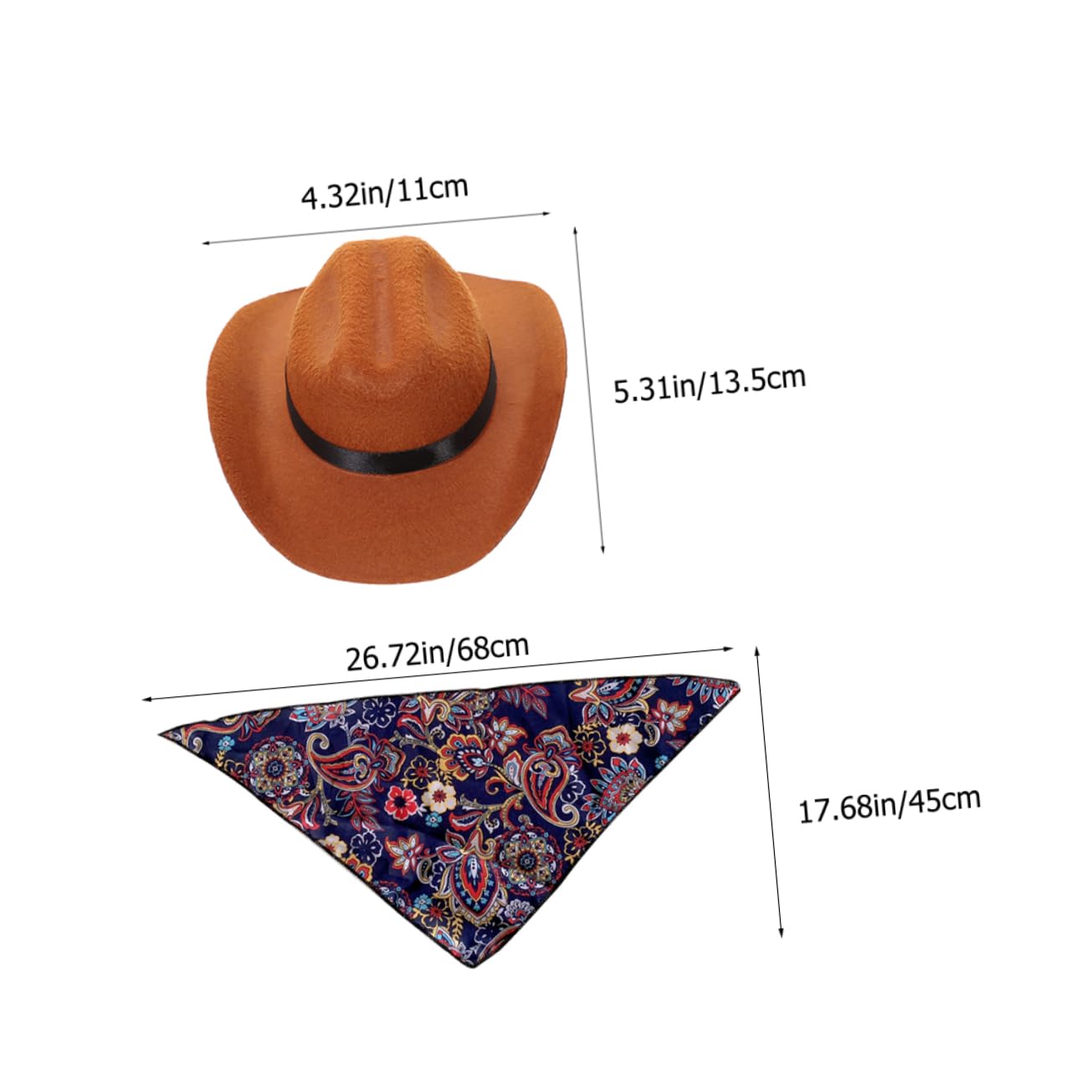 Happyyami 4piezas Sombrero De Gato y Perro con Bandana De Gorro Cómodo y Elegante para Mascotas Diseño Delicado para Fiestas y Eventos
