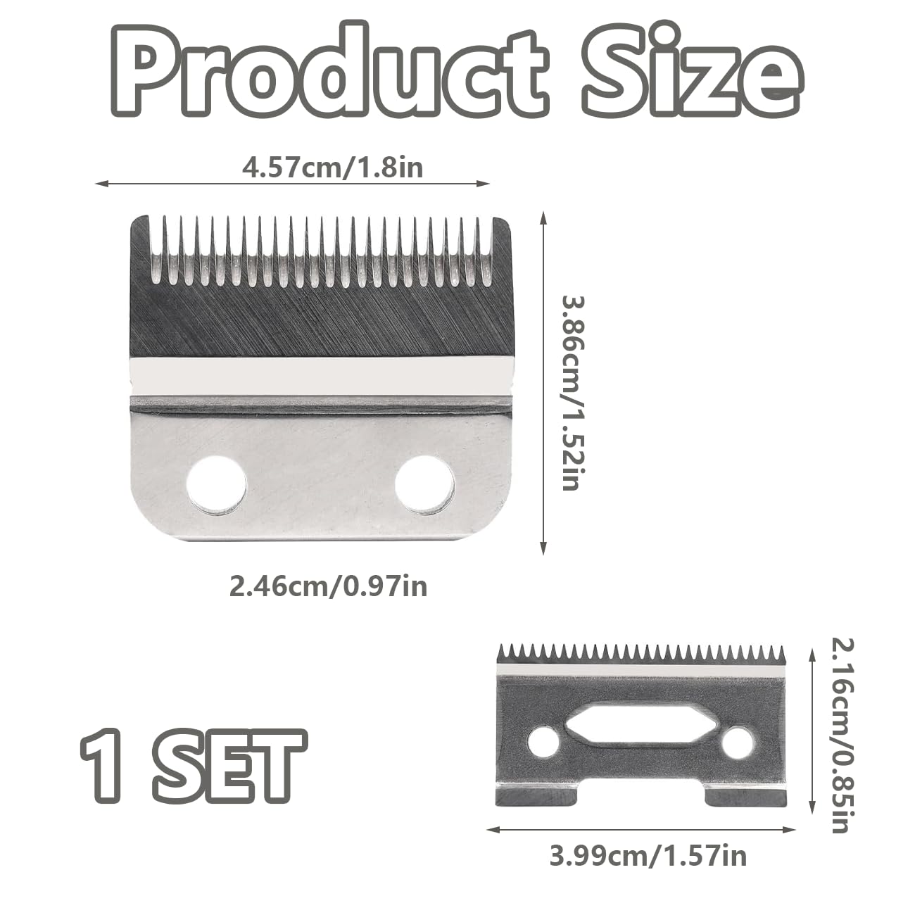 Professional Replacement Blades for WAHL Magic Clip 8148 & Clippers Adjustable - Image 2