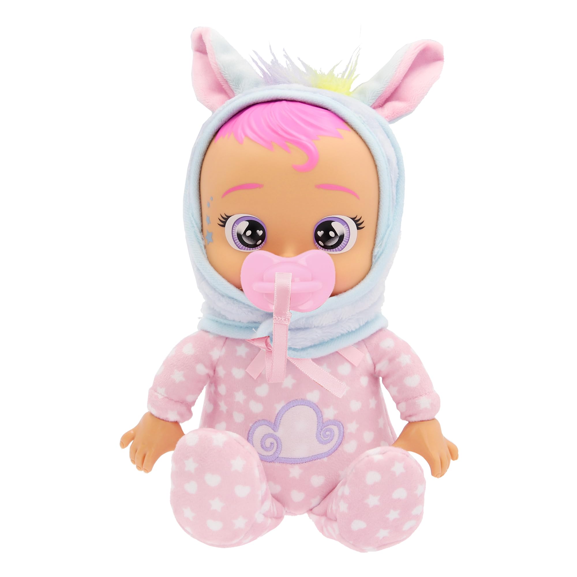 Cry Babies Jenna Tiny Cuddles Plush Baby Doll Cries Real Tears Soft Newborn Style Doll Toy For Kids Age 3 Years and Up