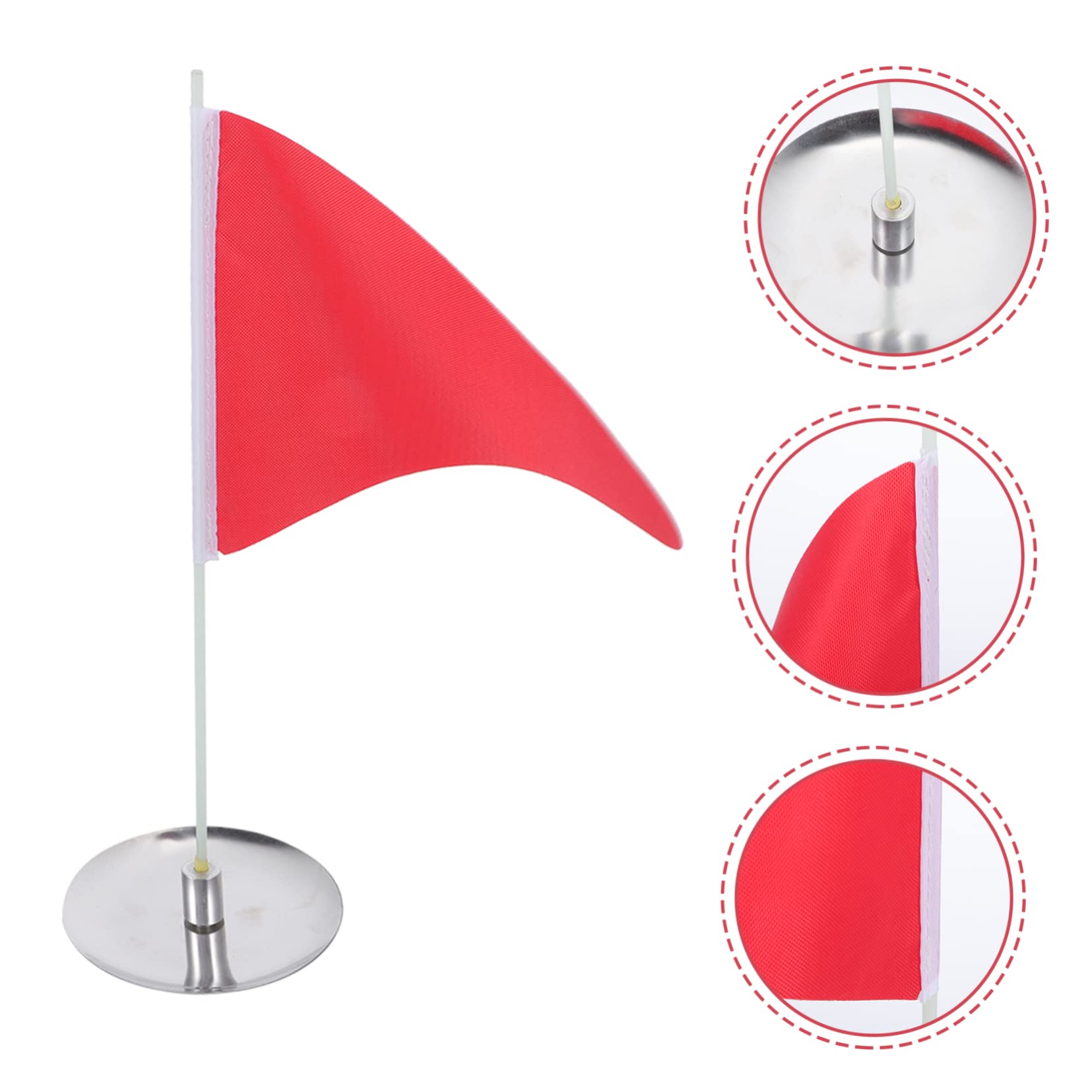 KOMBIUDA 1 Set Golf Flag Durable Golf Hole Cup Tray Training Tool for Backyard Practice Enhance Putting Accuracy with Visible Flags