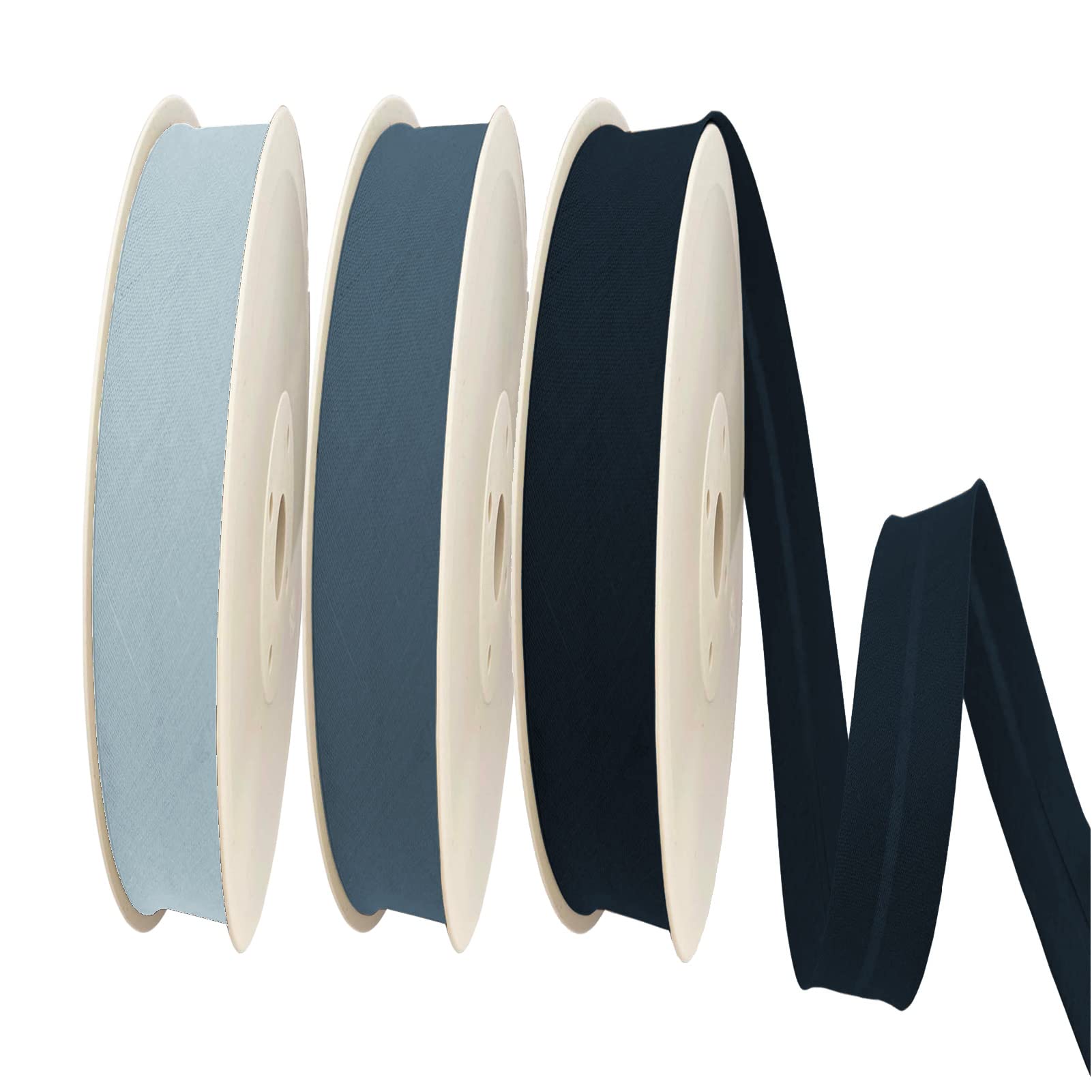 TEXTEX = Bies de 20mm de Ancho. 50% Algodón y 50% Poliéster. Pieza de 10m - (Blanco) — view 17