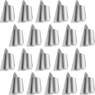 DOITOOL Stainless Steel Nail Guard Cut Vegetable Finger Protector 20pcs Easy Peel Nut Tools