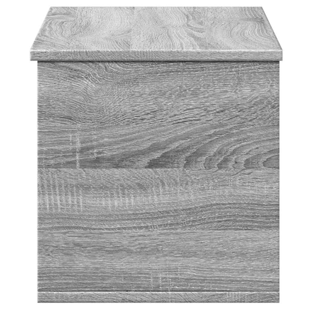 Hothingwell Aufbewahrungsbox, Sonoma, Grau, 90 x 35 x 35 cm, Holz | Großer Stauraum, Deckel mit Tür, vielseitig einsetzbar als Couchtisch