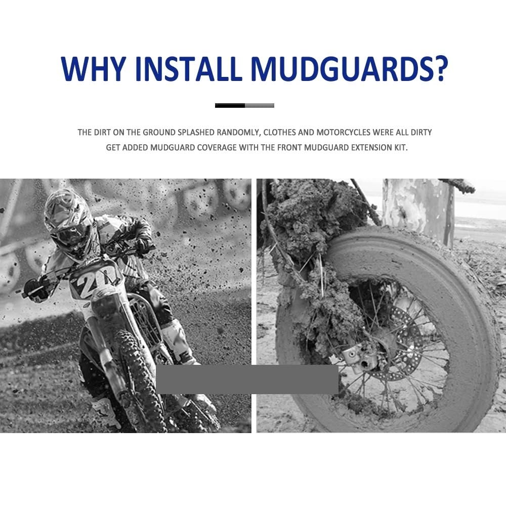 Parafango motocicletta Moto Parafango Anteriore Parafango Posteriore Extender Estensione Per Per Tiger 800 XC ABS 2016 2015 2014 2013 2012 2011
