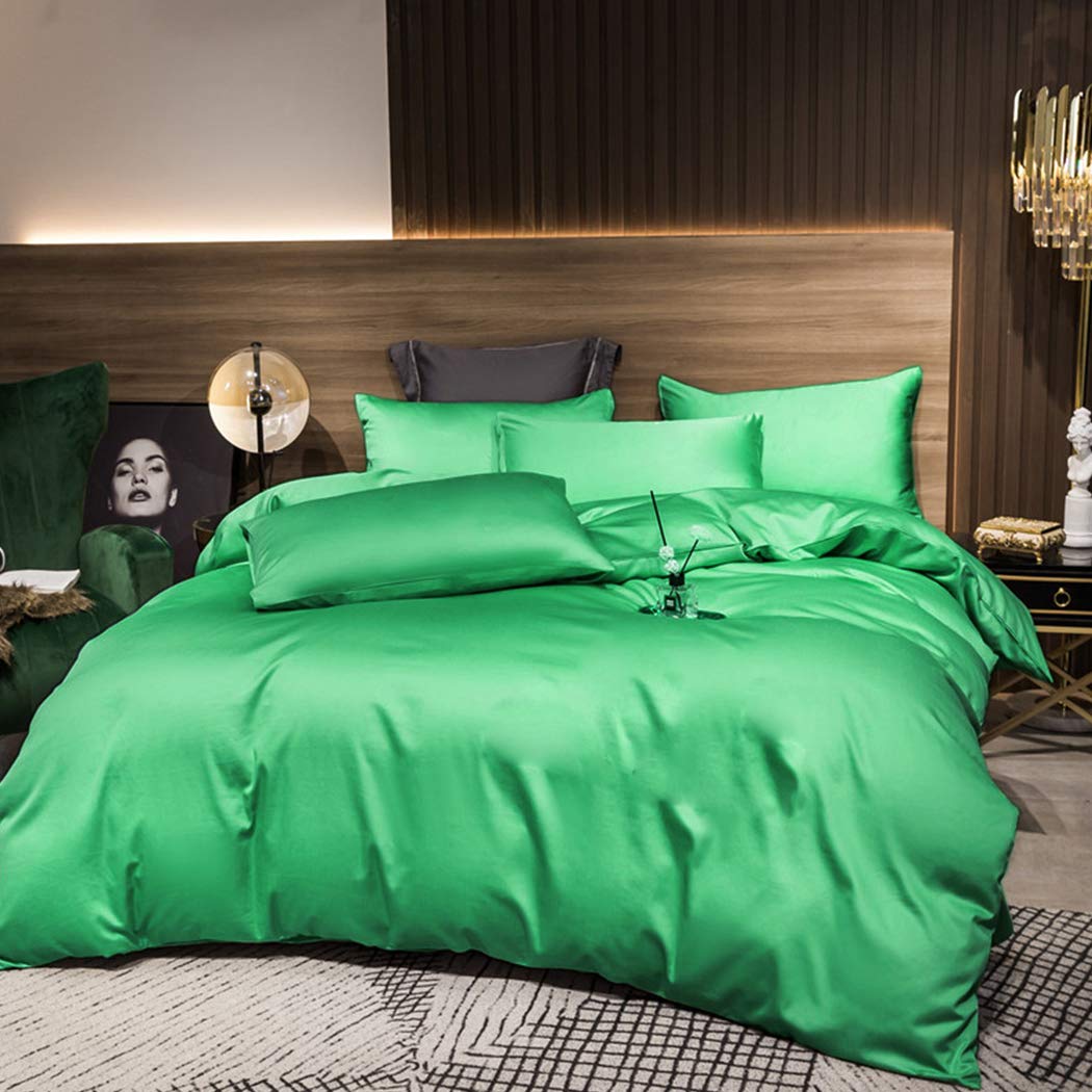 Lot De 2 Taies D'oreiller 100% Coton – 50x75cm, Fermeture Enveloppe, Anti-acariens, Douceur Extrême, Vert - 4