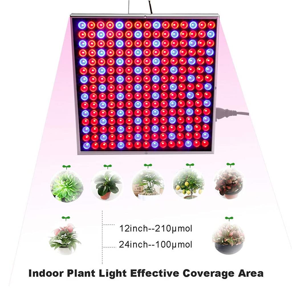Luces de Cultivo LED para Plantas de Interior,Luces de Planta de Espectro Completo,Lámpara de Cultivo de Panel de 45W,para Plántulas de Invernadero Hidropónico