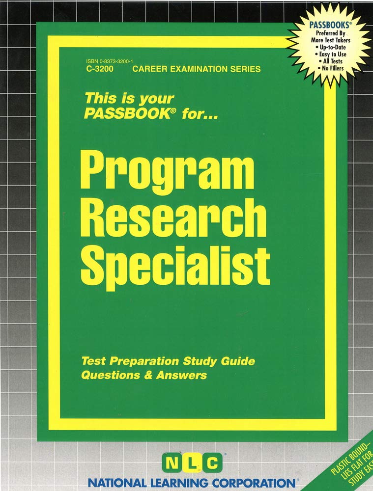 Program Research Specialist: Passbooks Study Guide